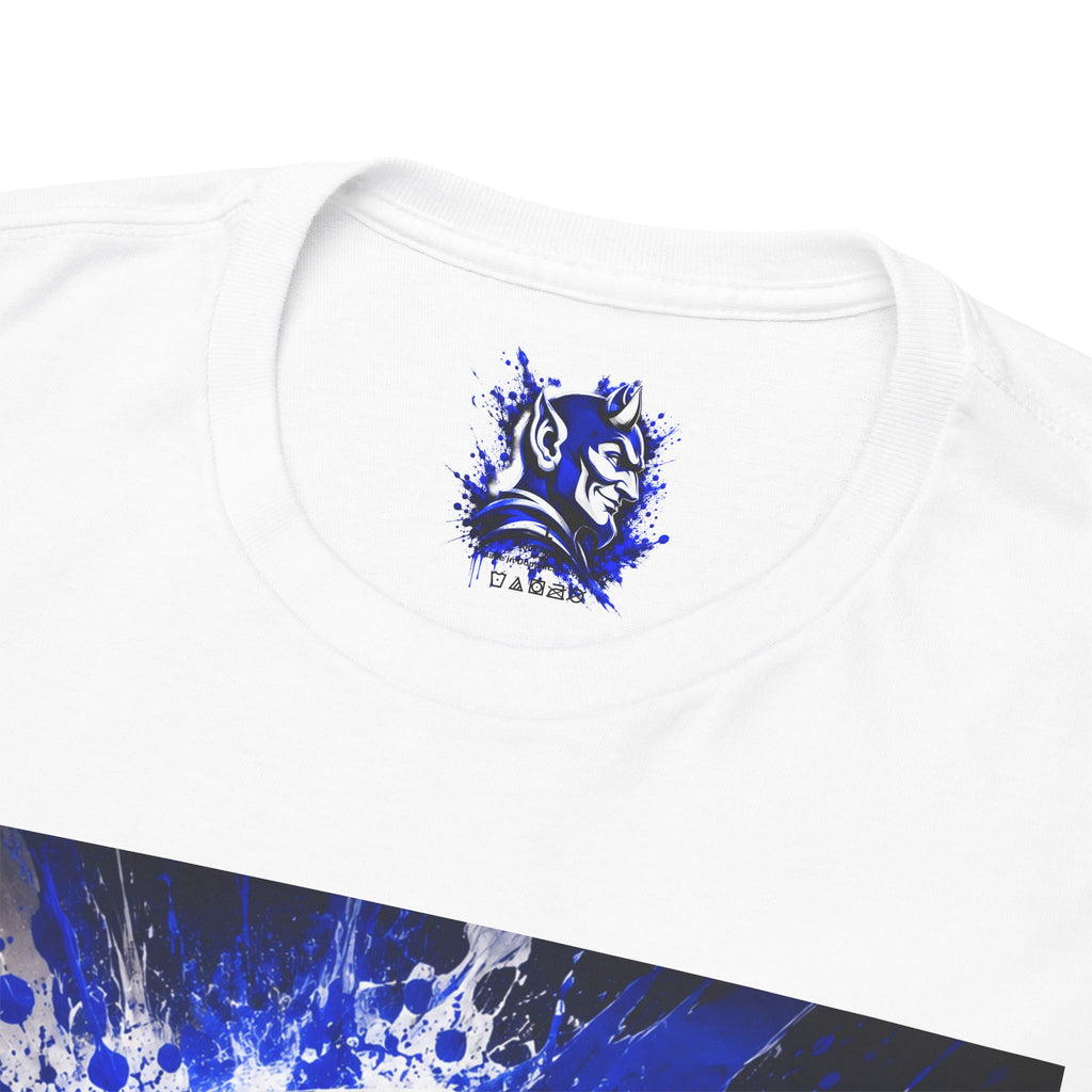 Duke Blue Devils Graphic Tee — Splatter Devil Logo T‑Shirt