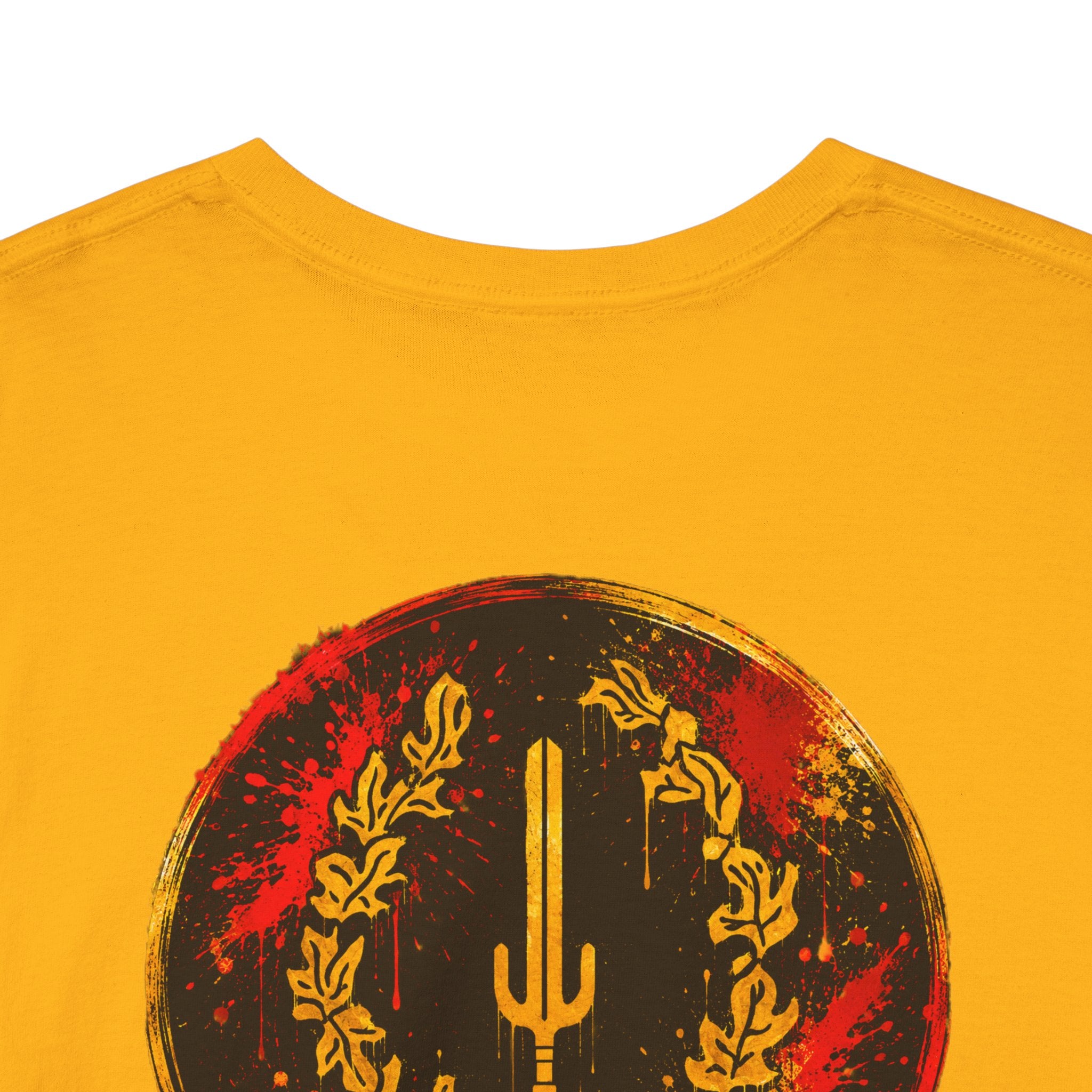 Laurel Trident Tee — Vintage Gold Emblem Graphic T-Shirt