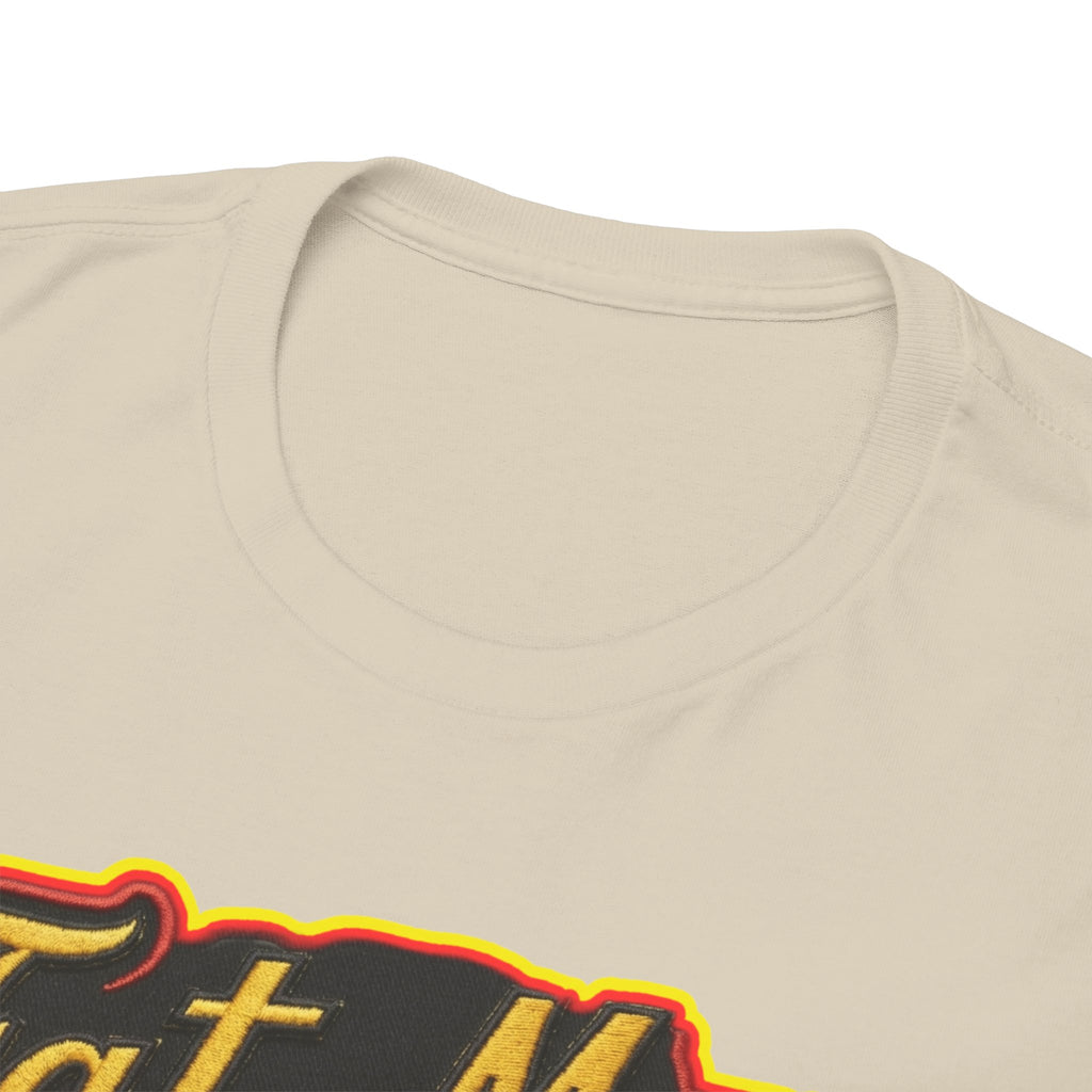 Fat Man Graphic Tee — Retro Boxing Design with '10' Back Patch