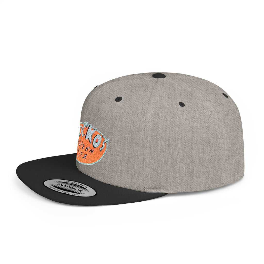 Snapback Hat — Polka Nutter Vibe Embroidered Flat-Bill Cap
