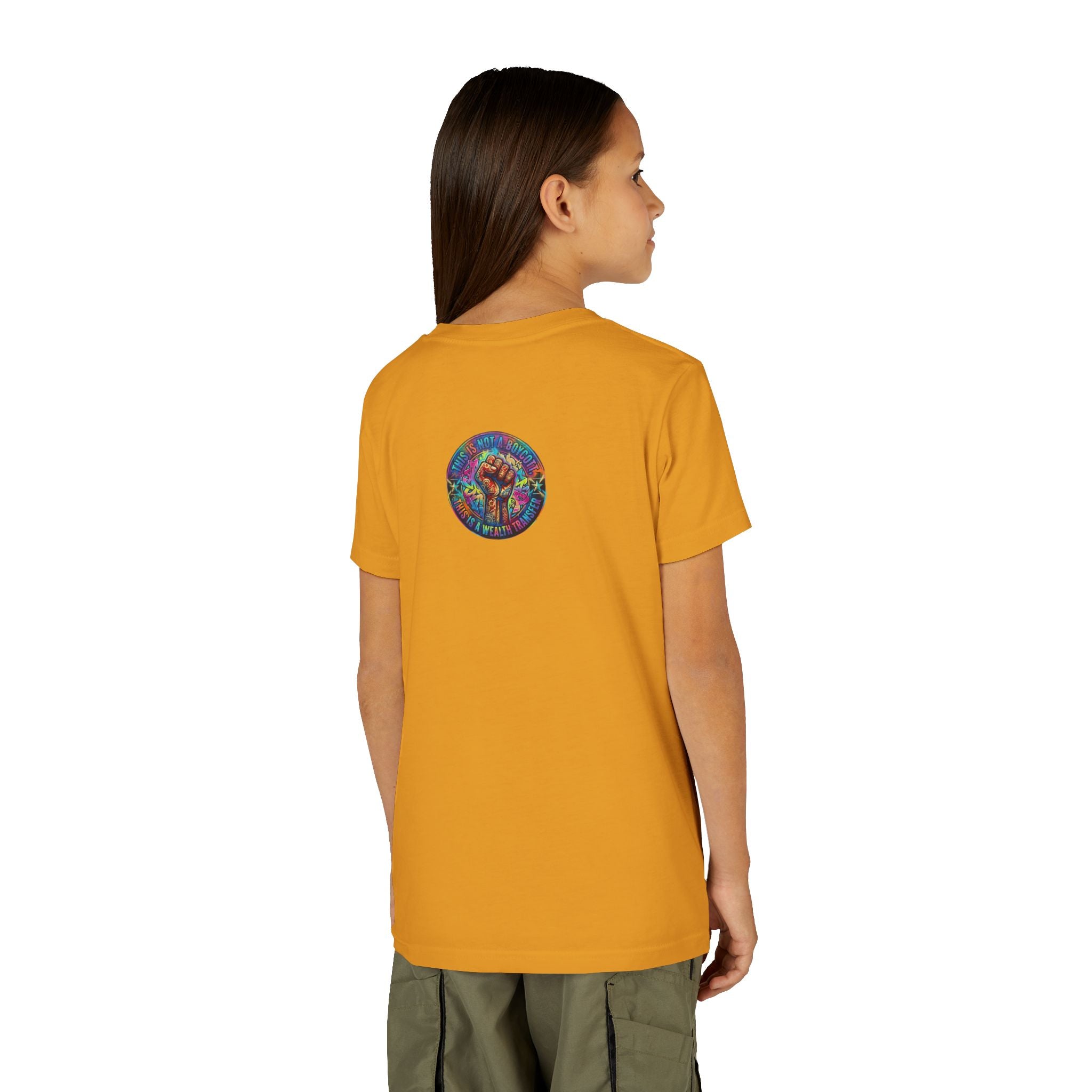 Youth Trophy Lightning Tee — Winning Kids' Short Sleeve Shirt with Stars & Confetti