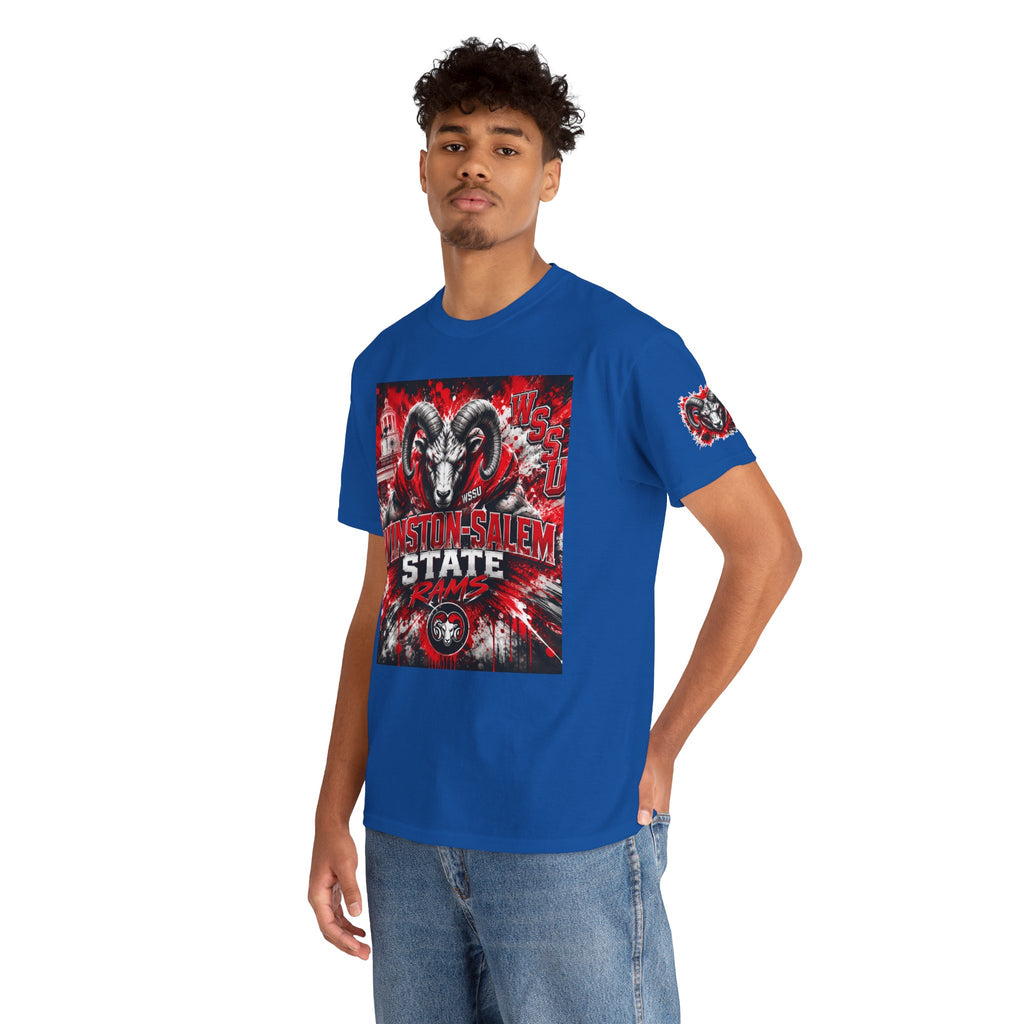 Winston‑Salem State Rams Ram Head Tee — Bold College Spirit T‑Shirt