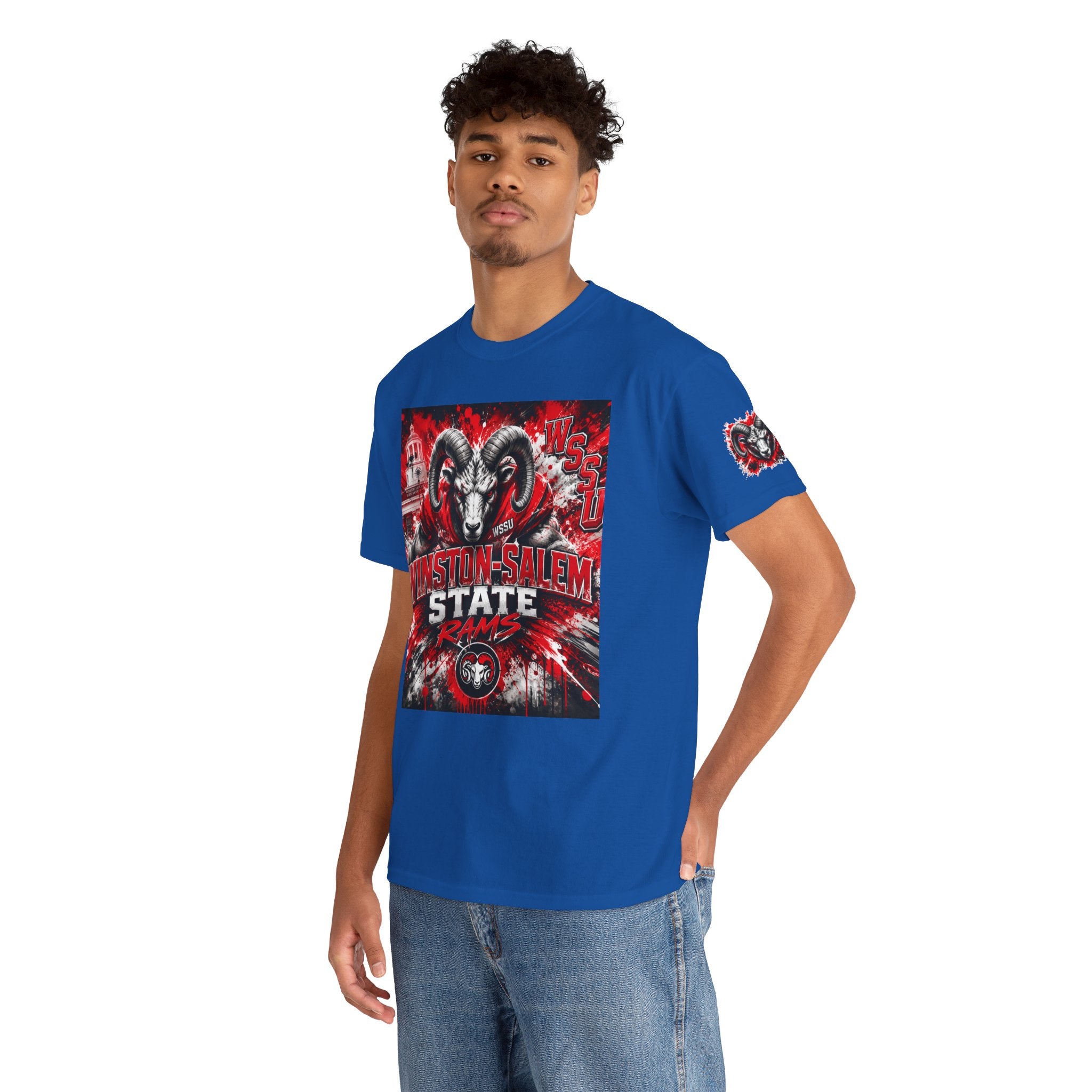 Winston‑Salem State Rams Ram Head Tee — Bold College Spirit T‑Shirt