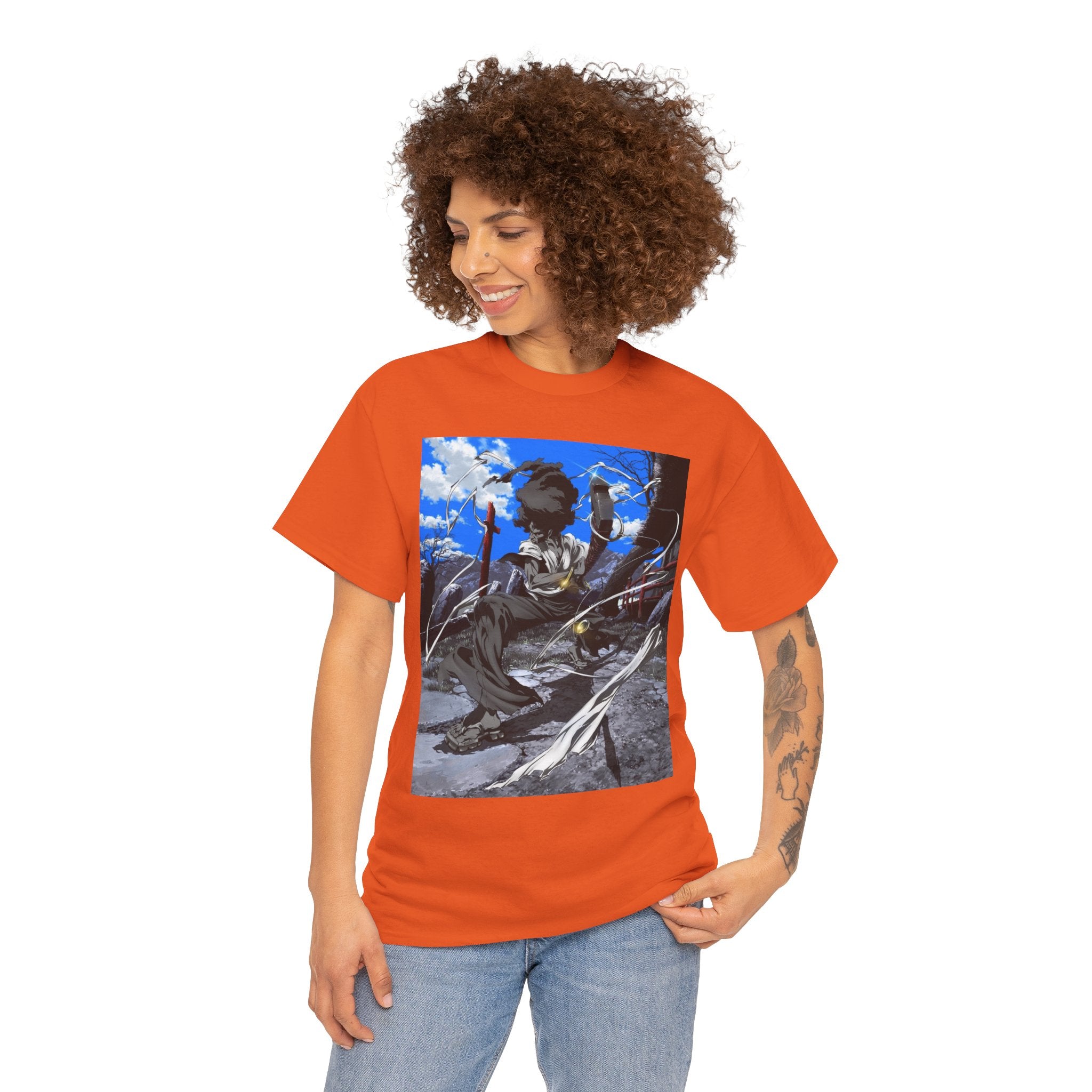 Afro Samurai Graphic Tee — Anime Streetwear T‑Shirt
