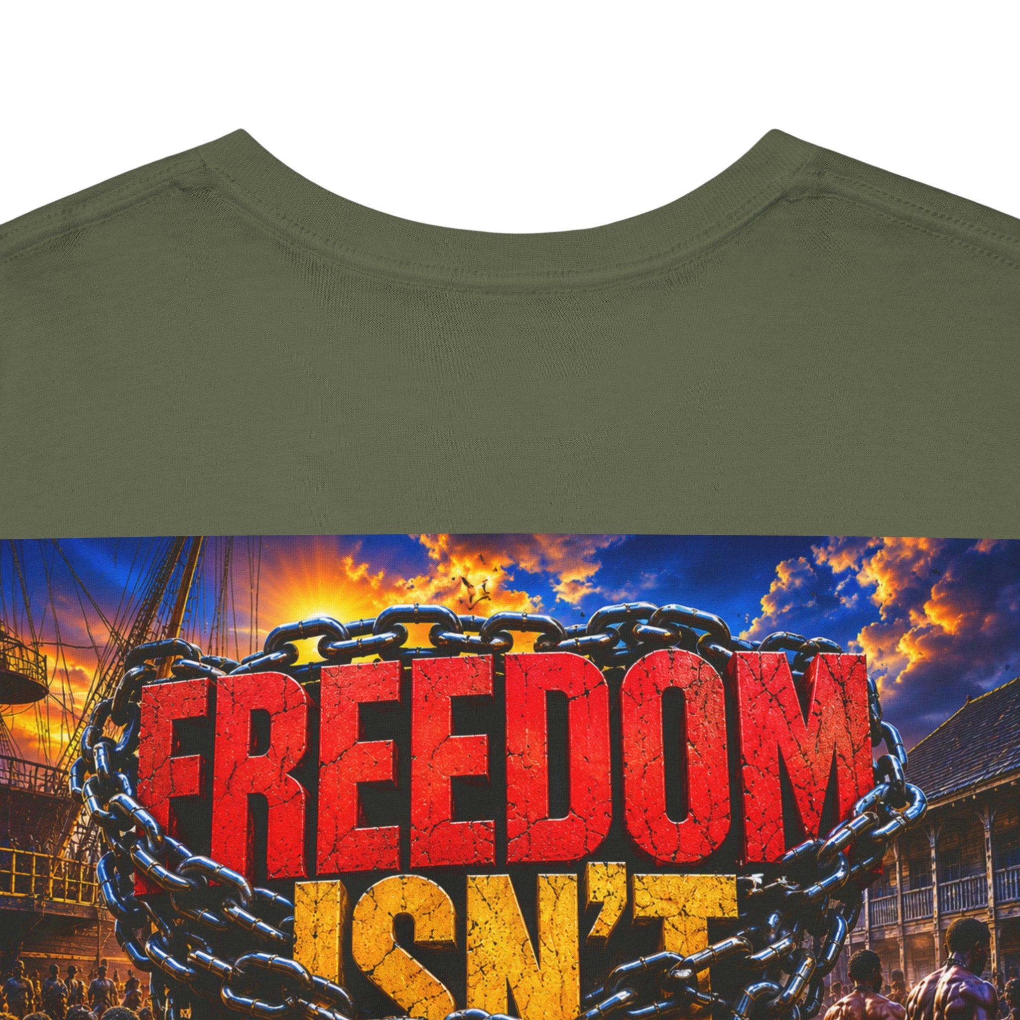 Freedom Isn’t Free Tee — Patriotic Fireworks Soldier Graphic T-Shirt