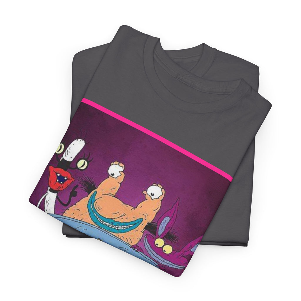 Real Monsters Vintage Cartoon T-Shirt — Nickelodeon Rugrats Crew Tee