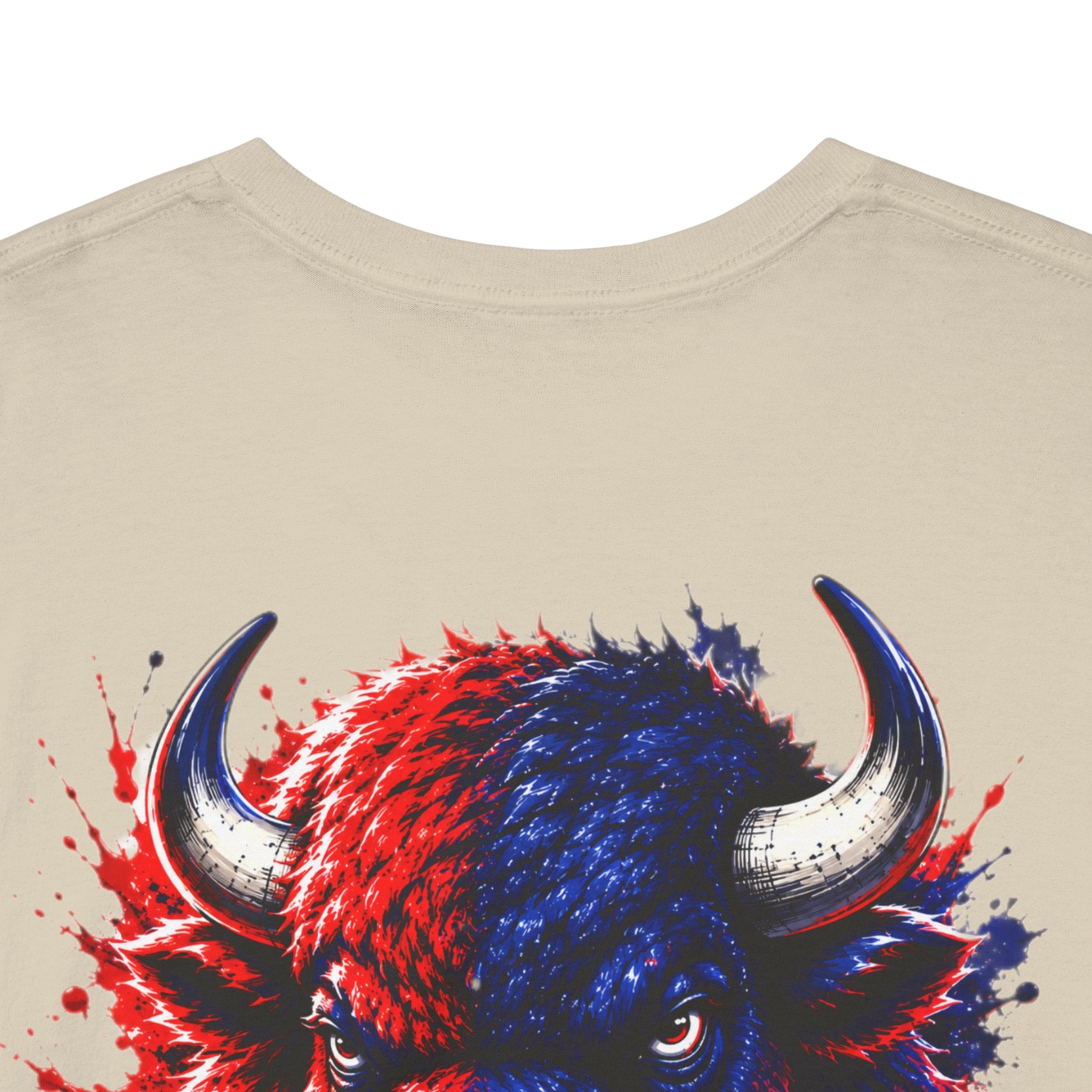 Howard University Buffalo Spirit Tee — HU Bison Red & Blue Campus Shirt
