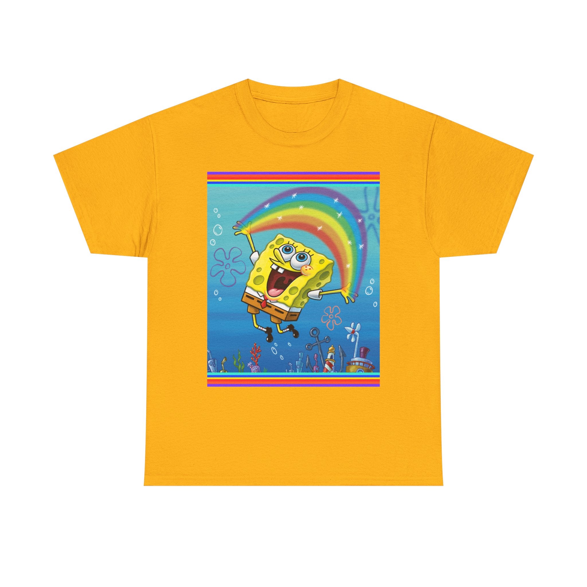 SpongeBob Rainbow SquarePants T-Shirt — Nickelodeon Graphic Tee
