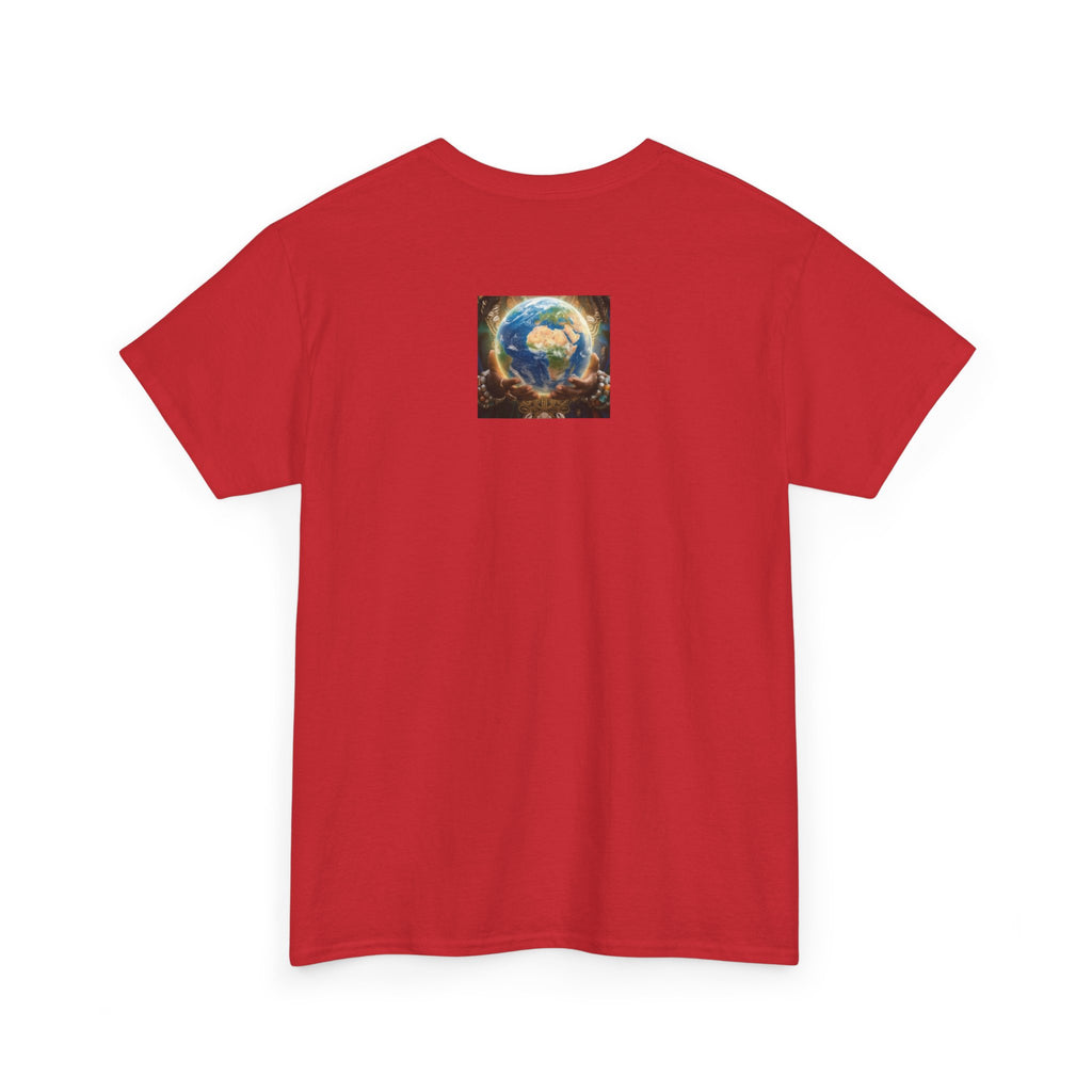 Cosmic Guardian Tee — Earth Mother Spiritual Graphic T-Shirt
