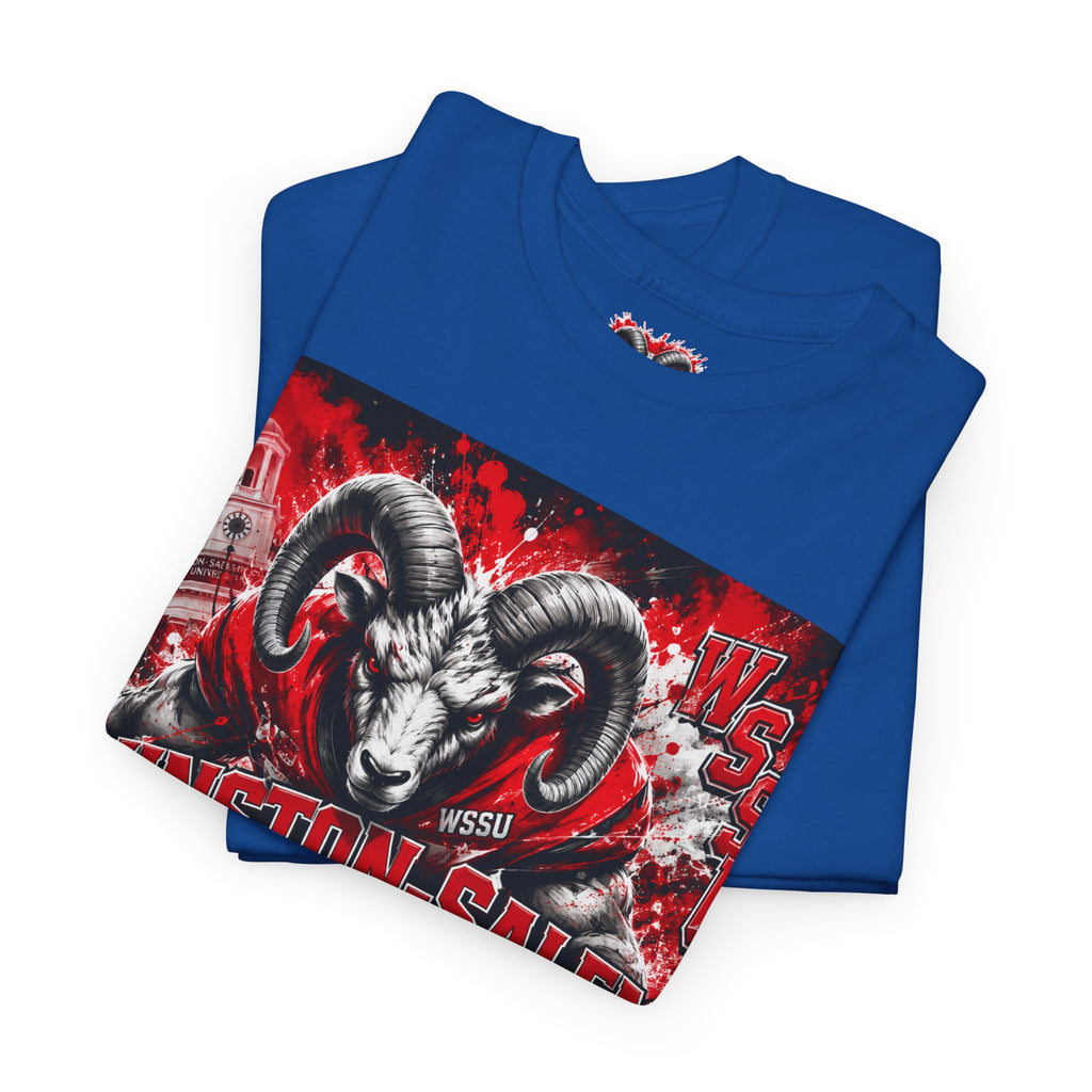 Winston‑Salem State Rams Ram Head Tee — Bold College Spirit T‑Shirt