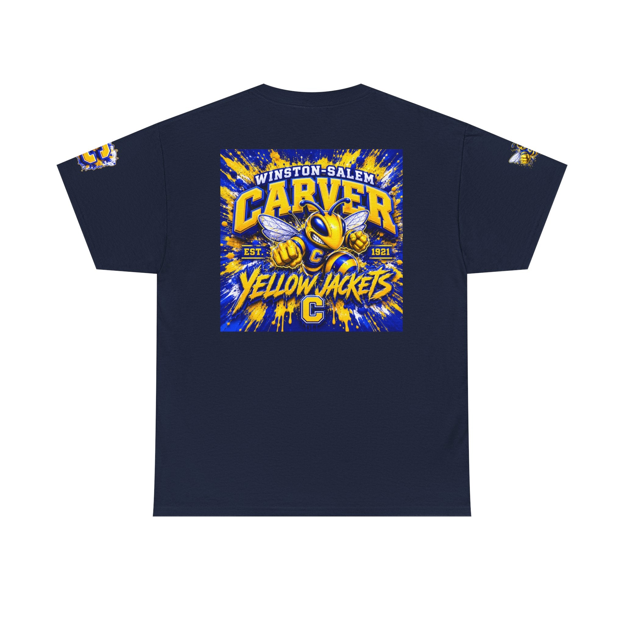 Carver Yellow Jackets Graphic T‑Shirt — Winston‑Salem School Spirit Tee