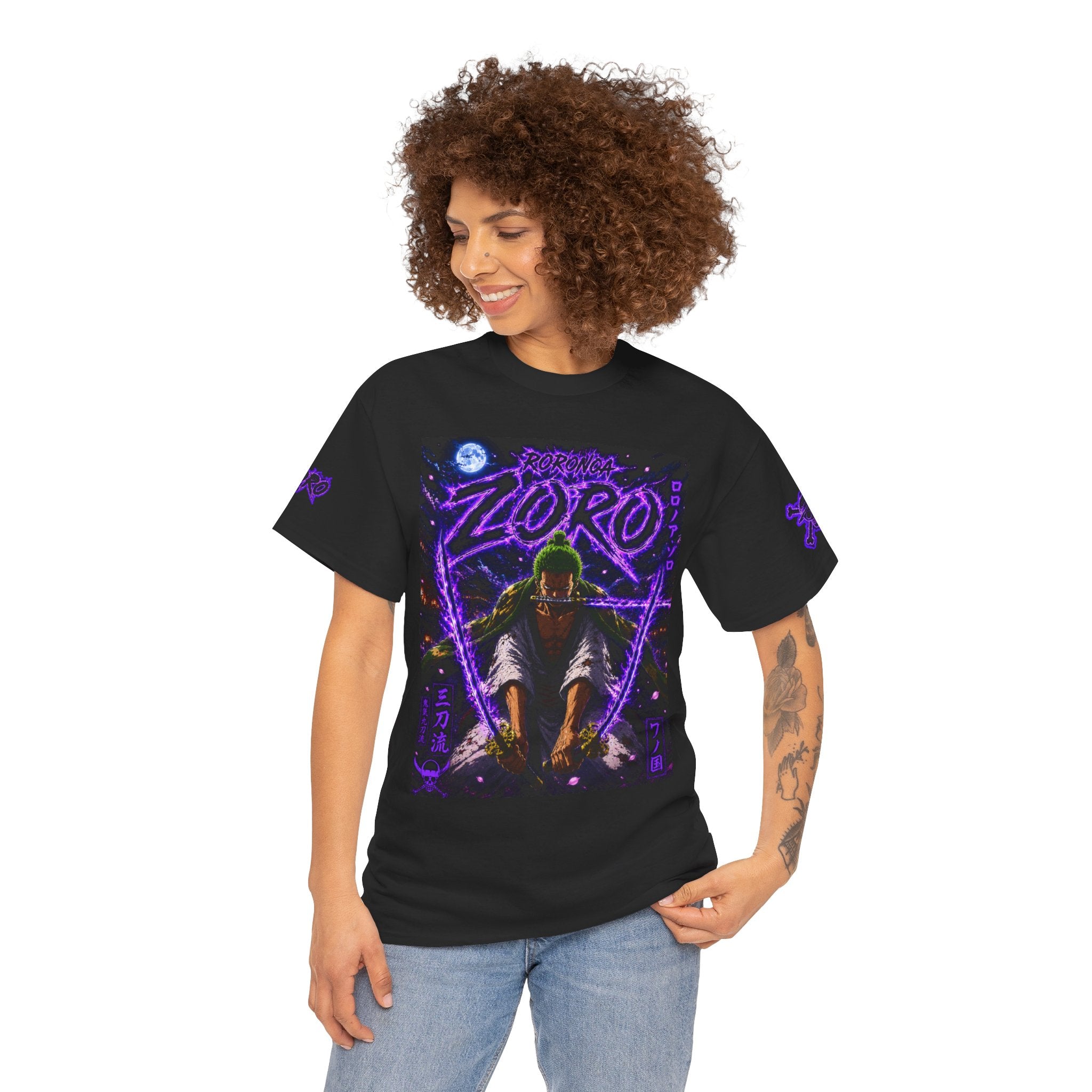Zoro Neon Samurai T‑Shirt