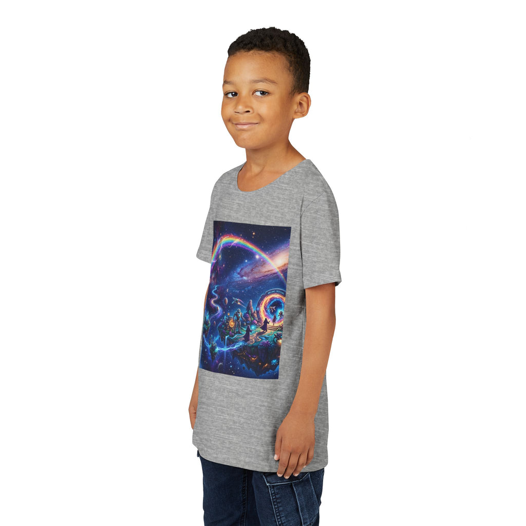Galaxy Fantasy Youth Tee — Floating Islands, Robots & Magic Portals