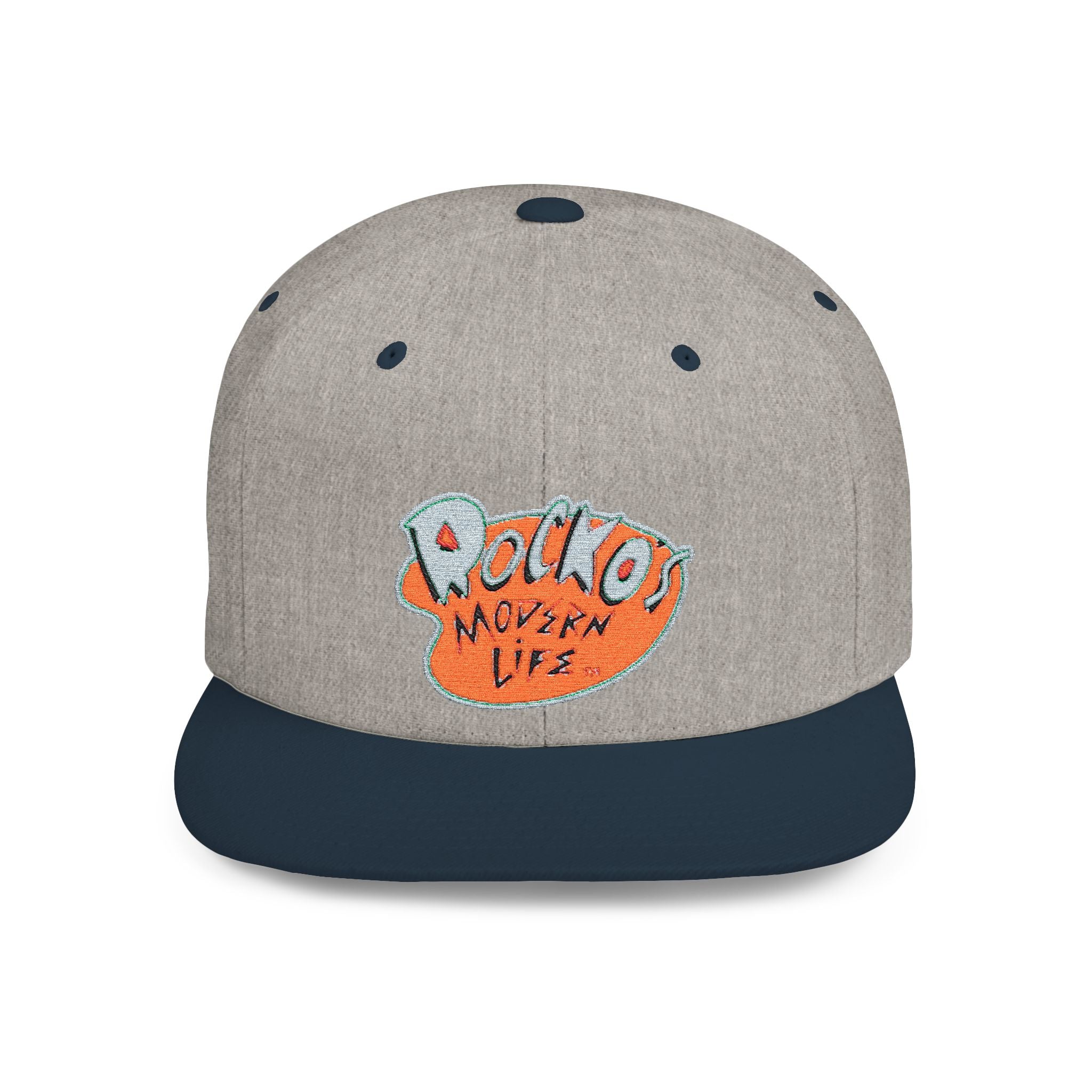 Snapback Hat — Polka Nutter Vibe Embroidered Flat-Bill Cap