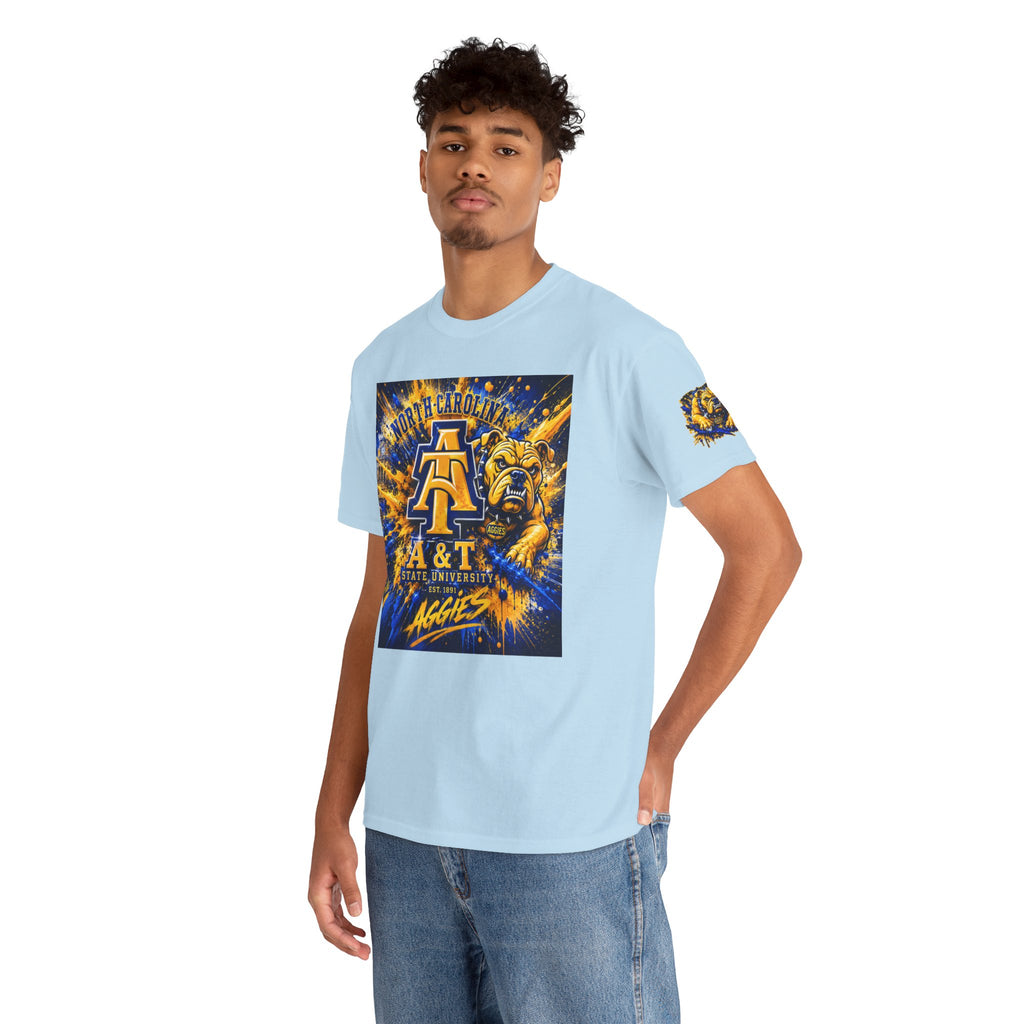 North Carolina A&T Aggies Bulldog T-Shirt — A&T Logo College Tee