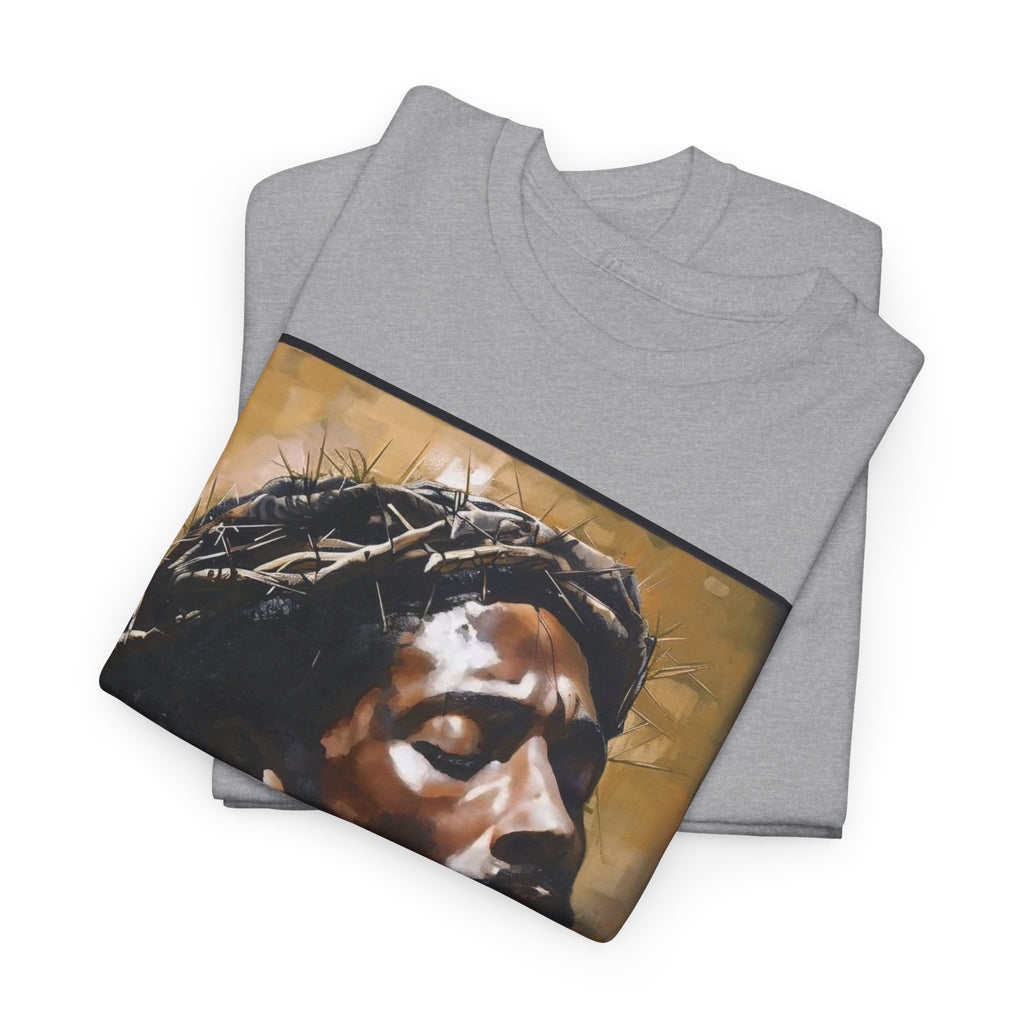 Jesus Portrait Tee with 'This Is Not A Boycott — This Is A Wealth Transfer' Back Emblem