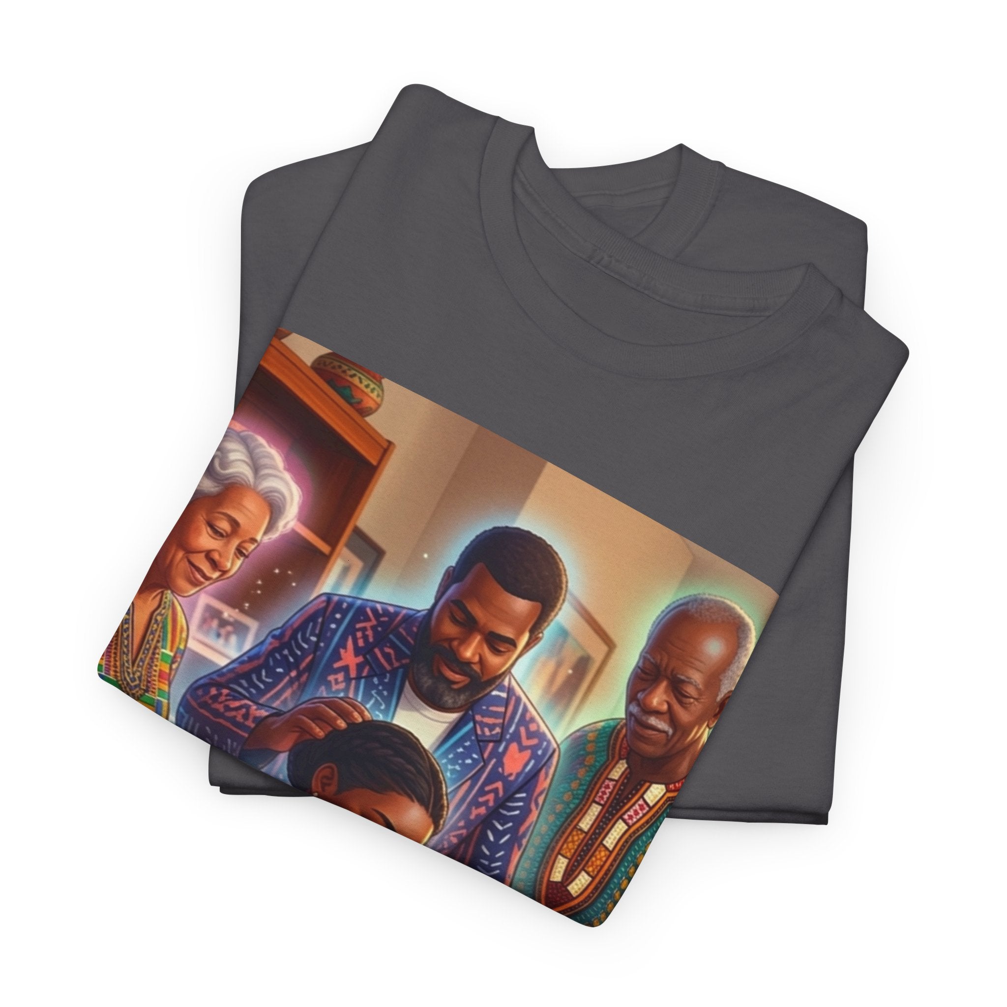 Black Family Study Night T-Shirt — Inspirational Afrofuturist Classroom Artwork