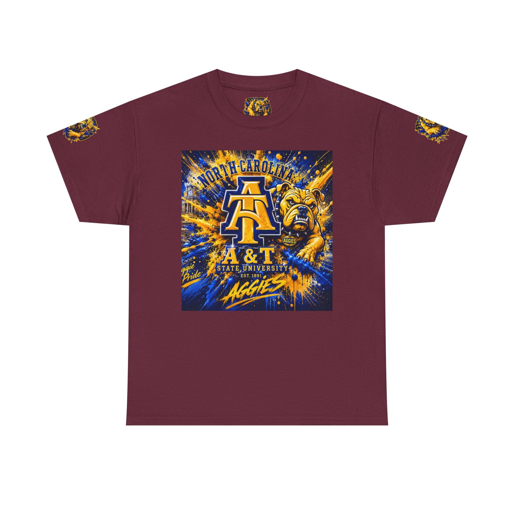 North Carolina A&T Aggies Bulldog T-Shirt — A&T Logo College Tee