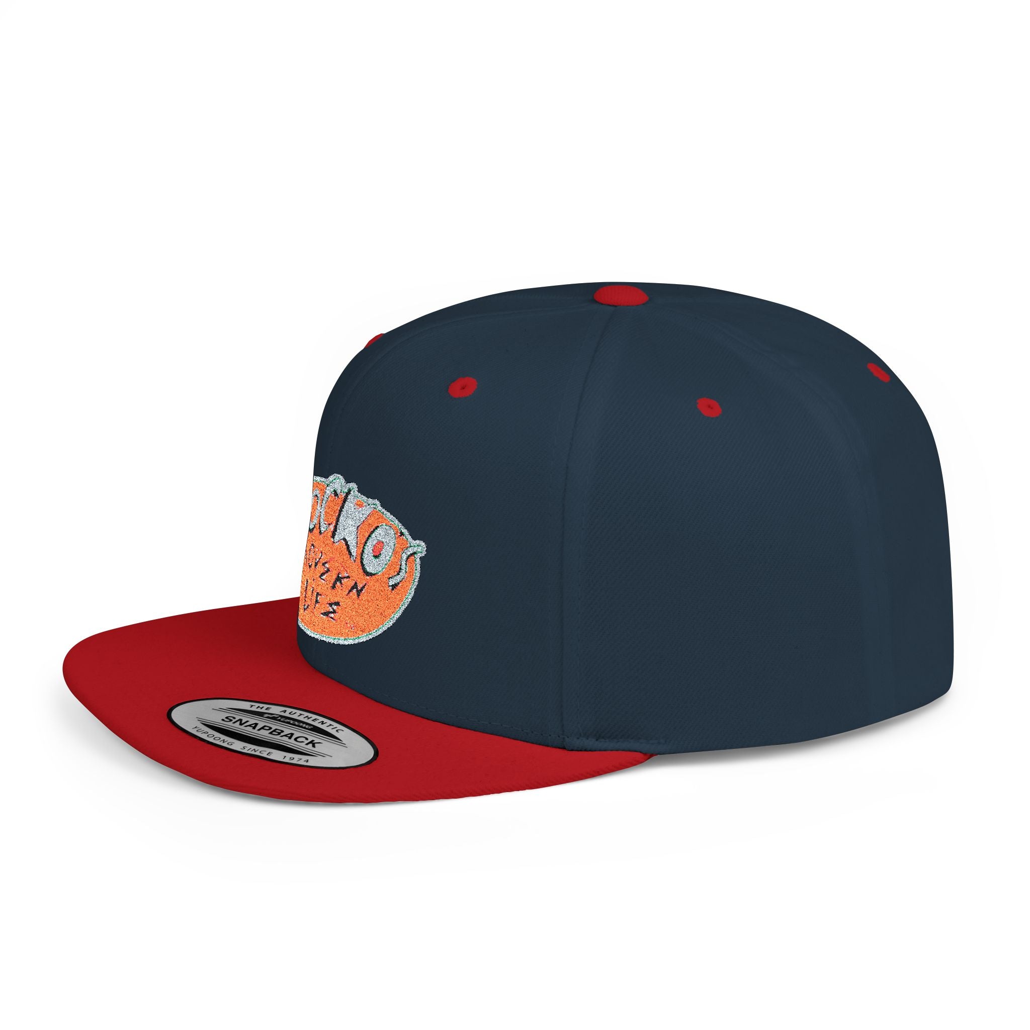 Snapback Hat — Polka Nutter Vibe Embroidered Flat-Bill Cap