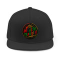 Wealth Transfer Snapback Hat — Bold Red & Green Street Art Cap