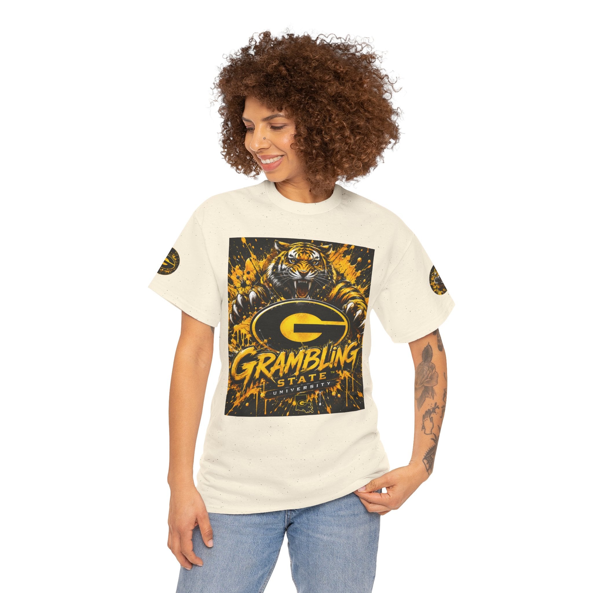 Grambling State Tigers T-Shirt — Roaring Tiger Logo College Tee