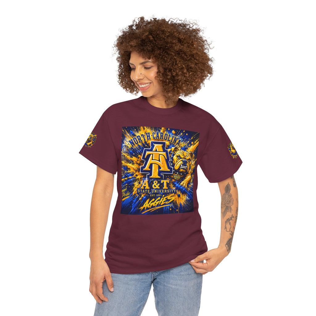North Carolina A&T Aggies Bulldog T-Shirt — A&T Logo College Tee