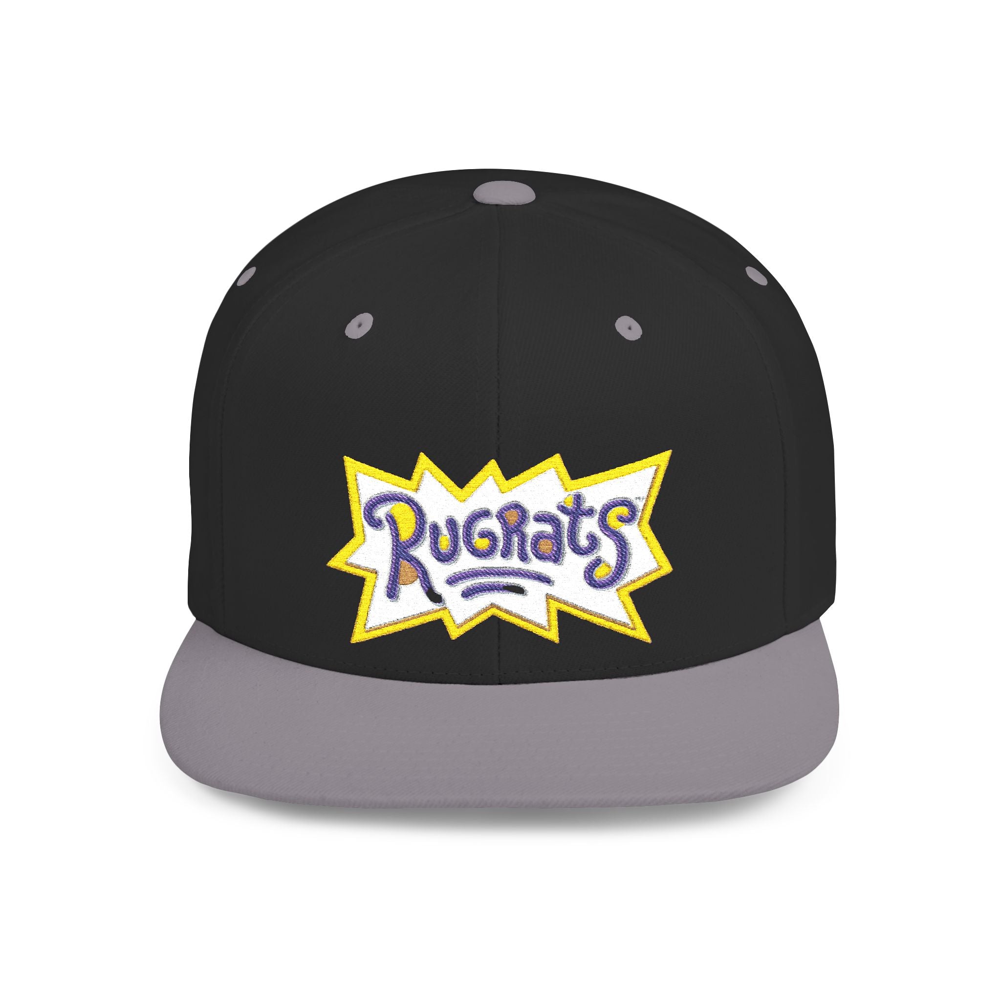Snapback Hat — Retro 'Rugrats' Logo Flat Bill Cap