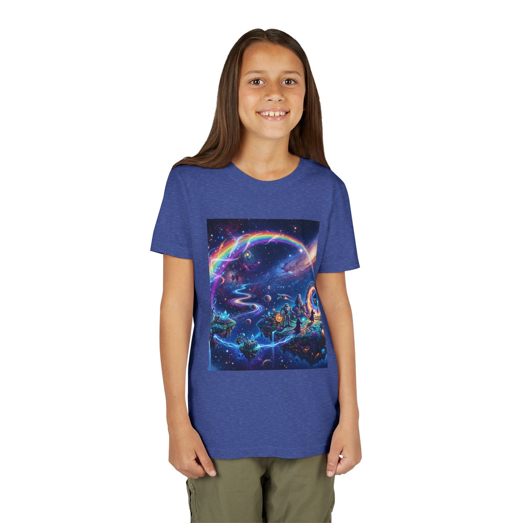 Galaxy Fantasy Youth Tee — Floating Islands, Robots & Magic Portals