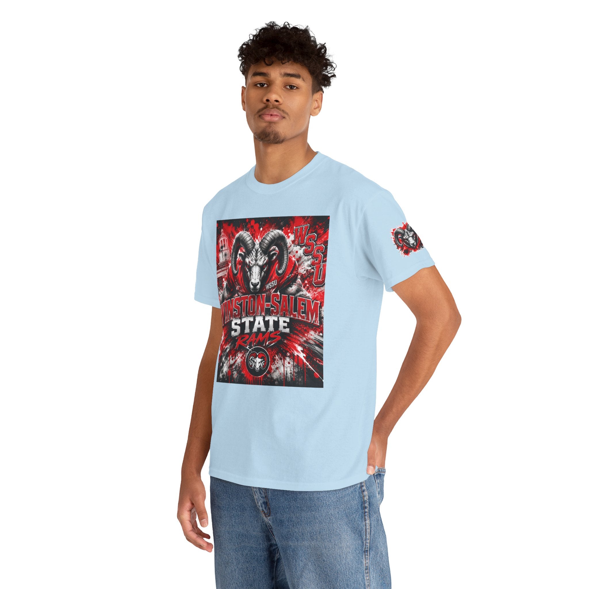Winston‑Salem State Rams Ram Head Tee — Bold College Spirit T‑Shirt