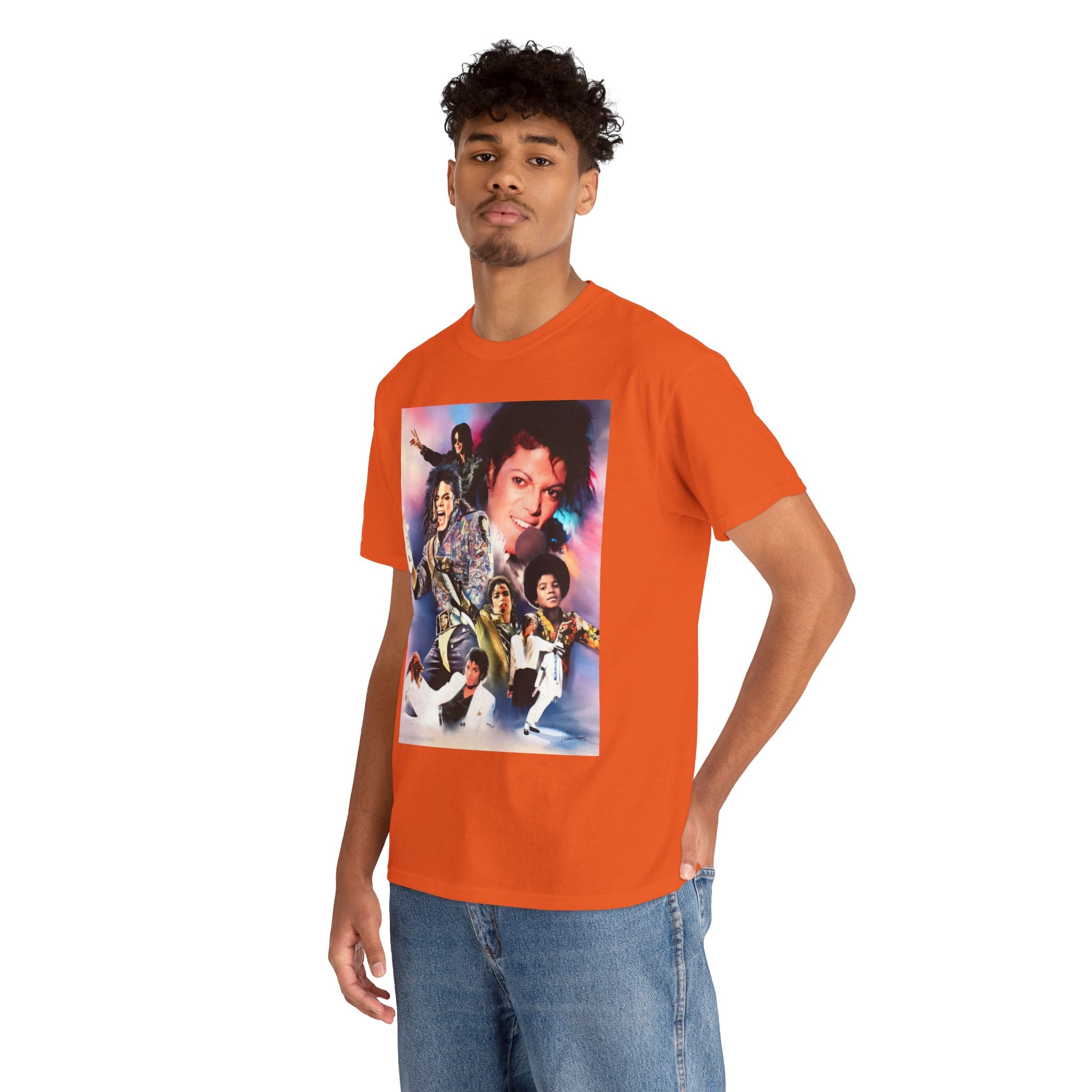 Michael Jackson Tribute Tee — Vintage Pop Collage T-Shirt
