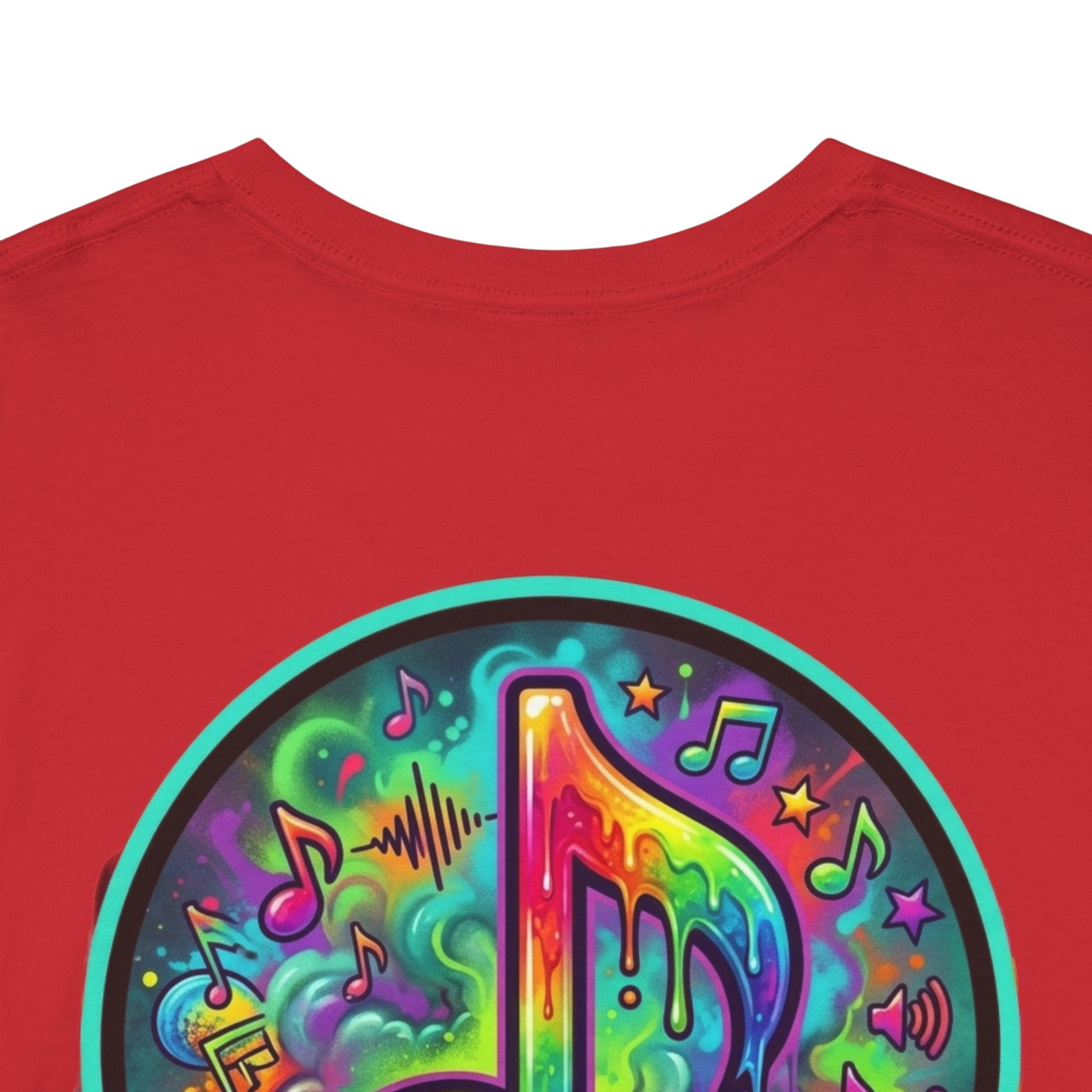 Music Vibes Tee — “They Want Our Rhythm But They Don’t Want Our Blues” Psychedelic Drip Note T-Shirt