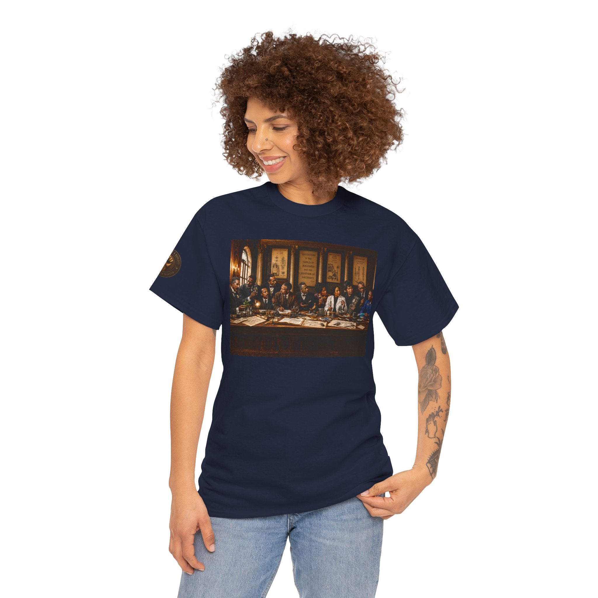 Graphic Tee — 'This Is Not A Boycott' Fist Emblem with Vintage Group Portrait