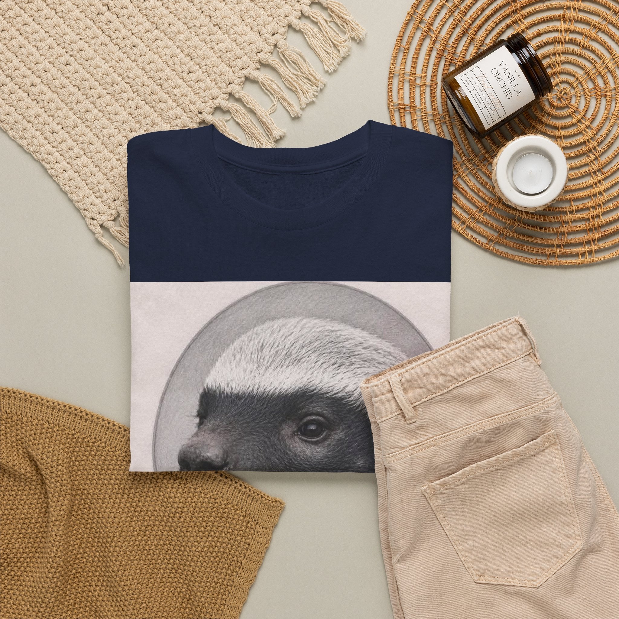 Badger Portrait Tee — "Which One of Y’all MF Said Something About a Home?" Graphic T‑Shirt