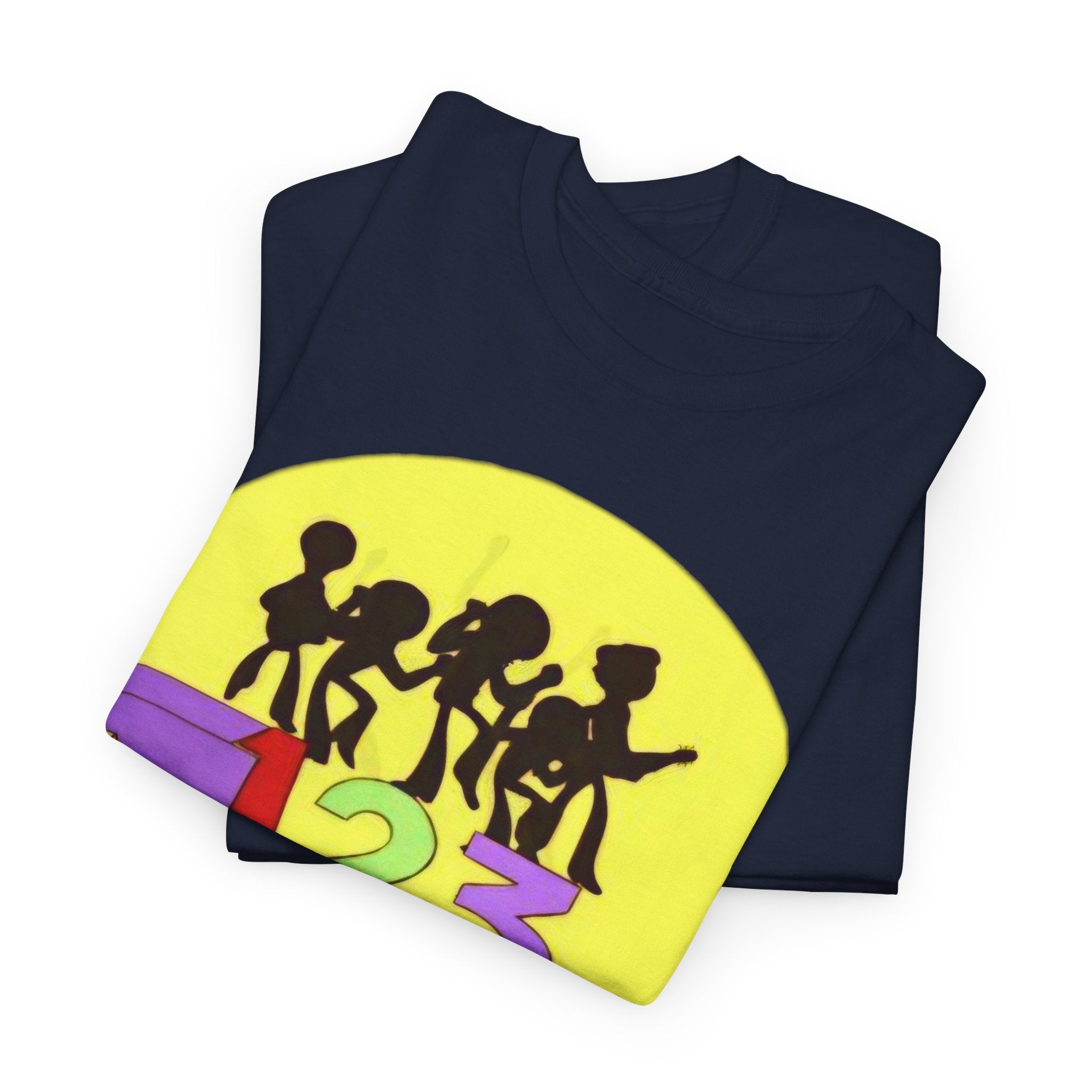 ABC 123 Kids Music Tee — Colorful Educational Rhythm Shirt