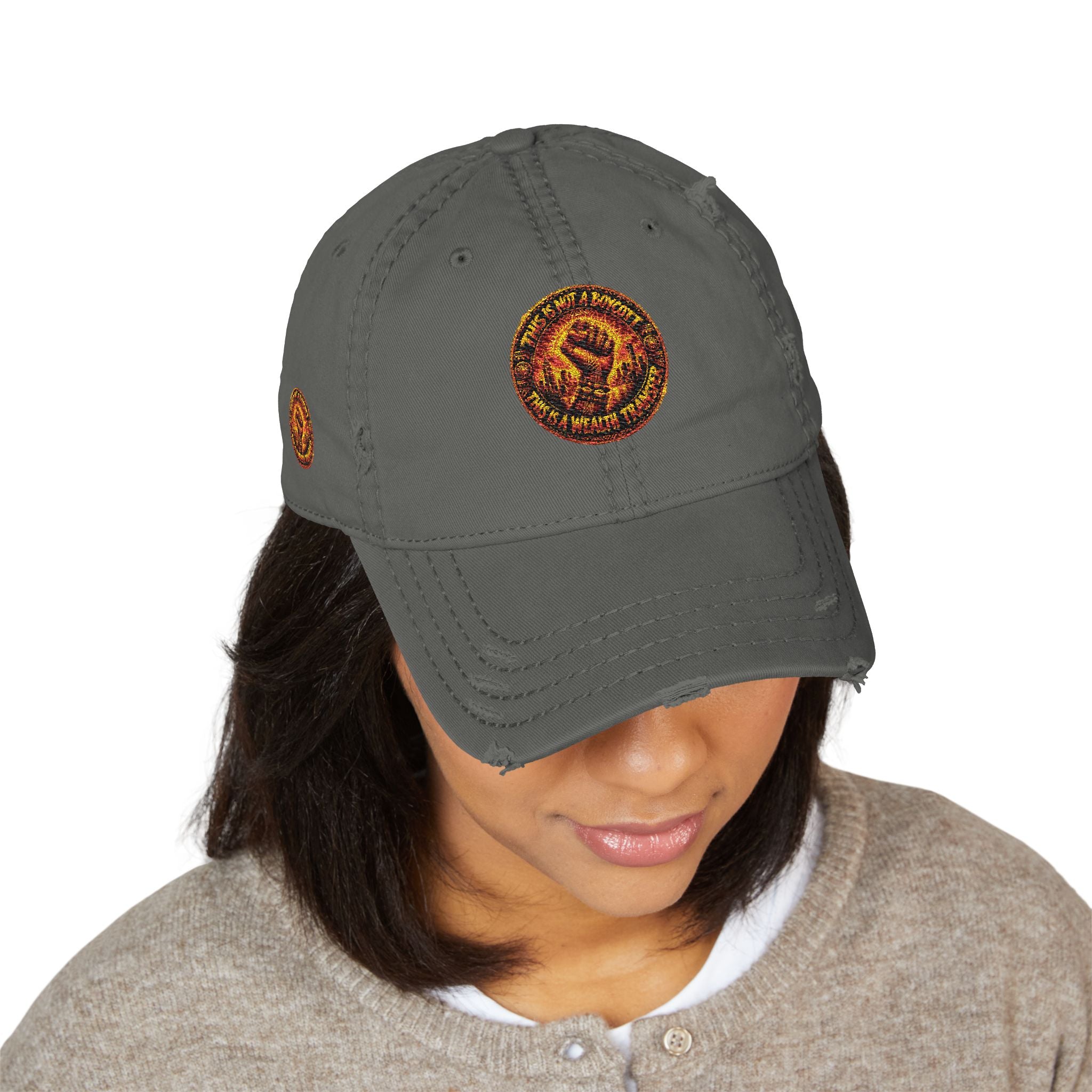 Mother braiding freedom— Vintage Flame Crest Cap