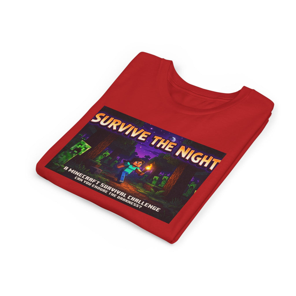 Survive the Night Youth Tee — Glowing Creeper Night Gamer Shirt