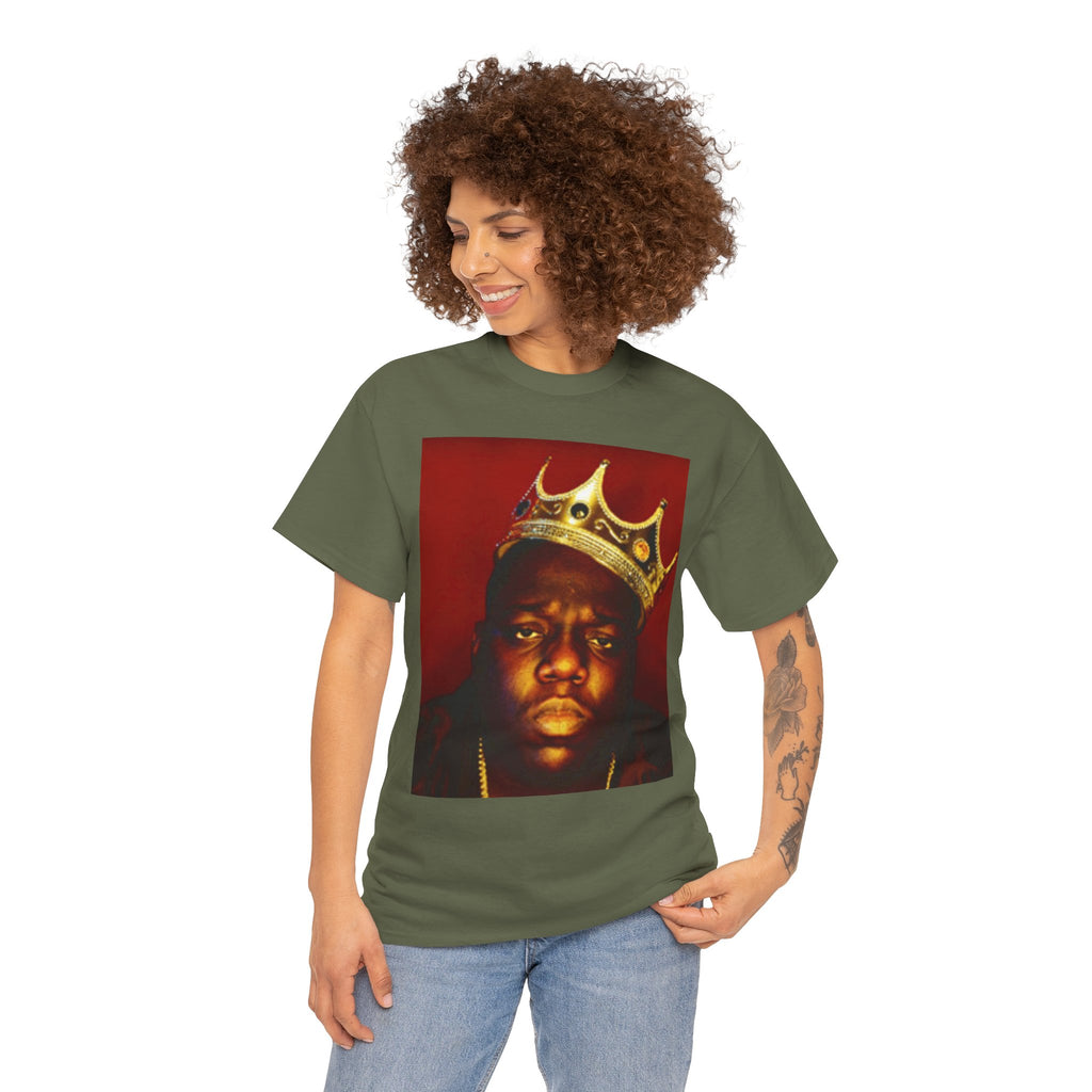 Vintage Crown Portrait Tee — Retro Hip-Hop Photo Graphic T-Shirt