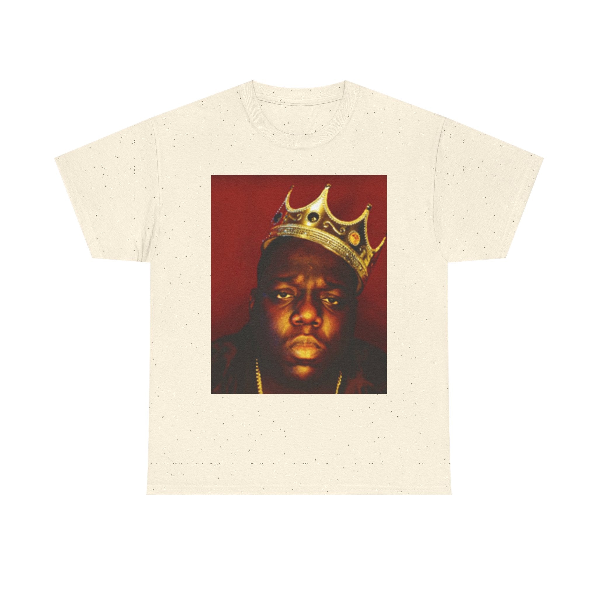 Vintage Crown Portrait Tee — Retro Hip-Hop Photo Graphic T-Shirt