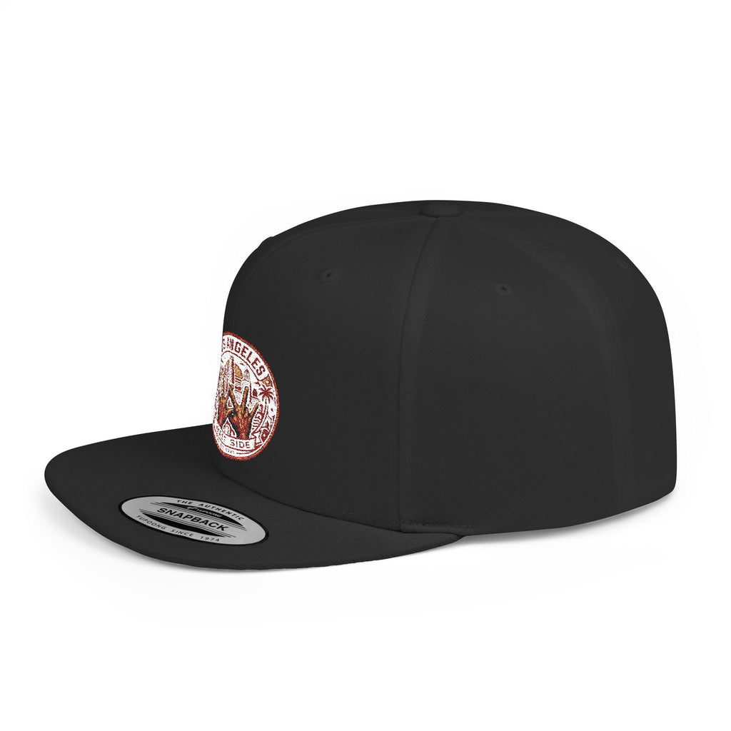 Wildflower Crown Snapback Hat — 'Little Dreamer' Floral Embroidered Flat Bill