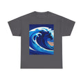 T-Shirt — Coastal Wave Graphic Tee (Ocean Sunset Wave Art)