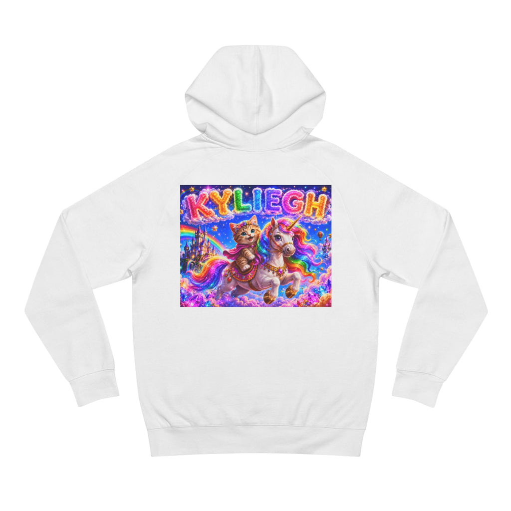 KYLIEGH Rainbow Pony Hoodie — Personalized Cute Unicorn Graphic Pullover
