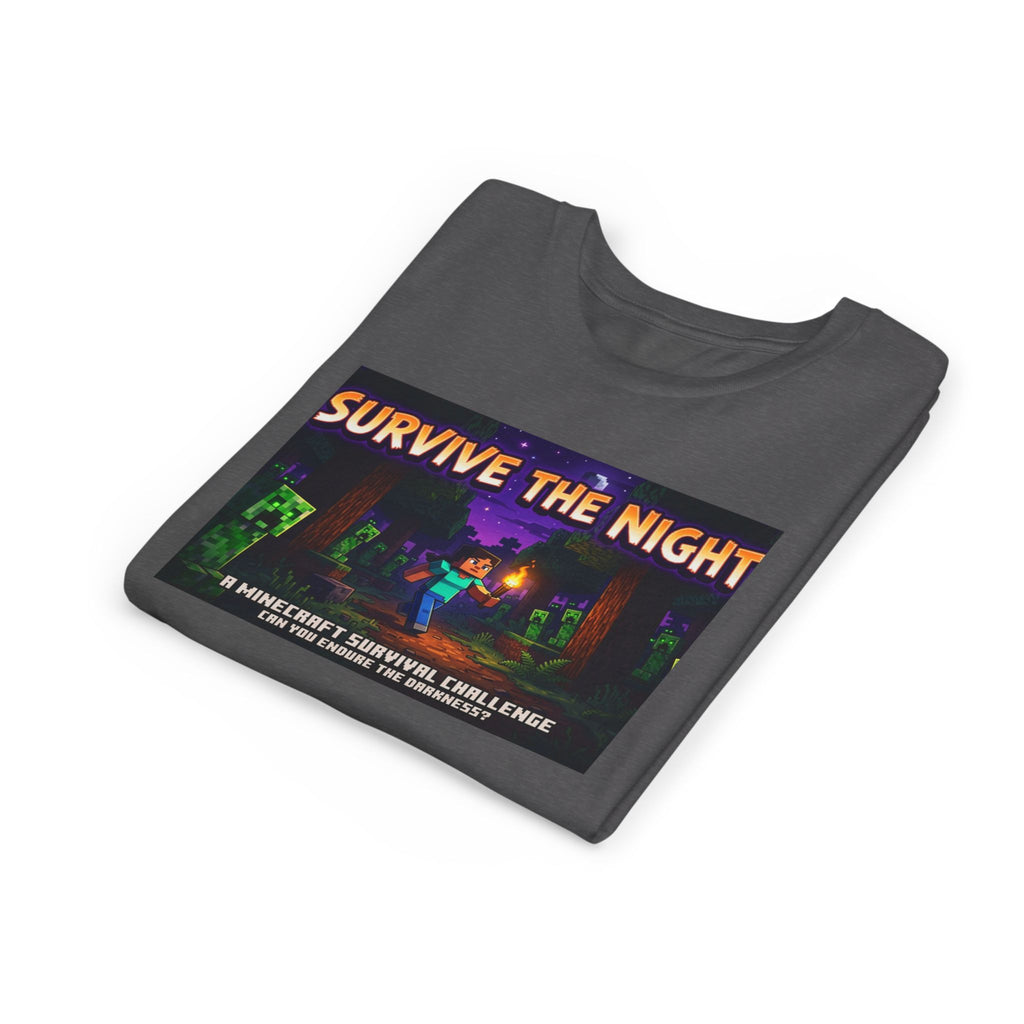 Survive the Night Youth Tee — Glowing Creeper Night Gamer Shirt