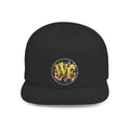 Snapback Hat — WF Gold Leopard Logo Flat Bill Cap