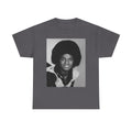 Graphic Tee — Retro Portrait Front with Black Power Fist Back