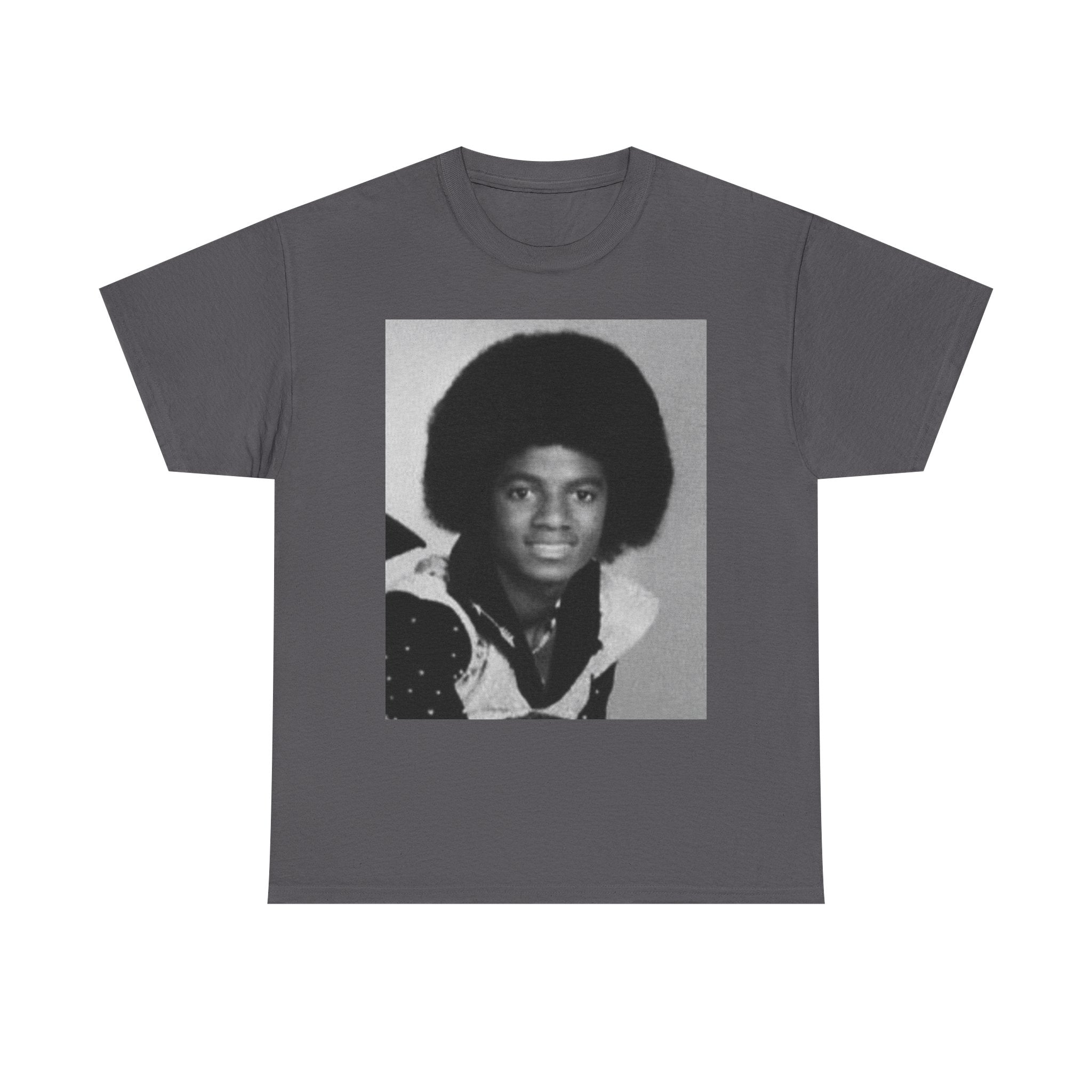Graphic Tee — Retro Portrait Front with Black Power Fist Back
