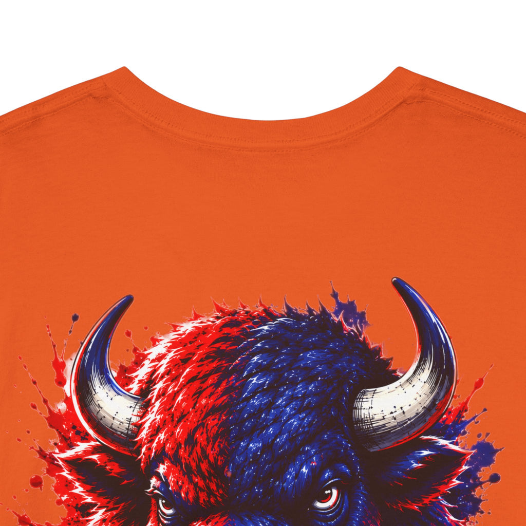 Howard University Buffalo Spirit Tee — HU Bison Red & Blue Campus Shirt