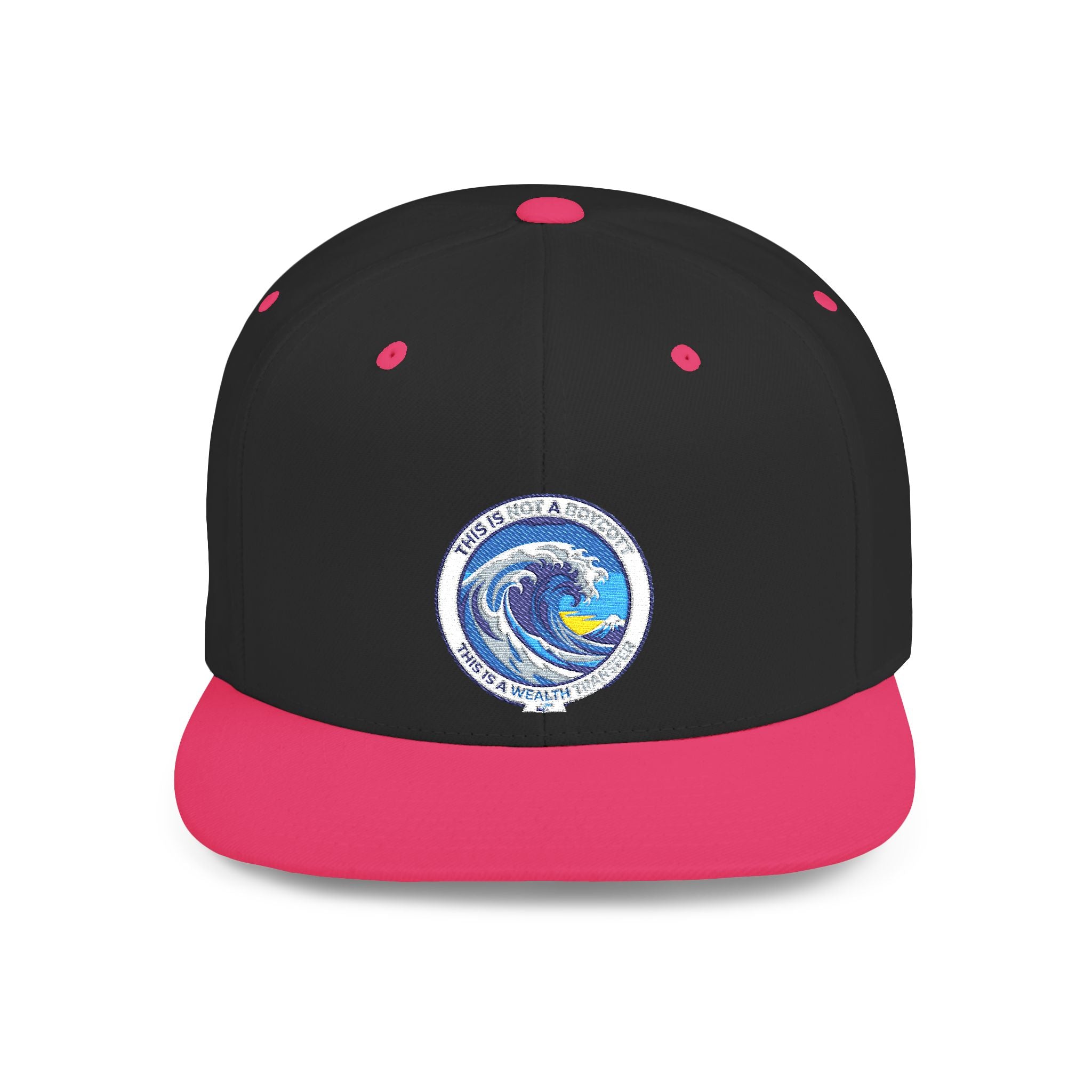 Copy of Reggae Vibes Flat Bill Snapback Hat — Colorful Rasta Music Patch