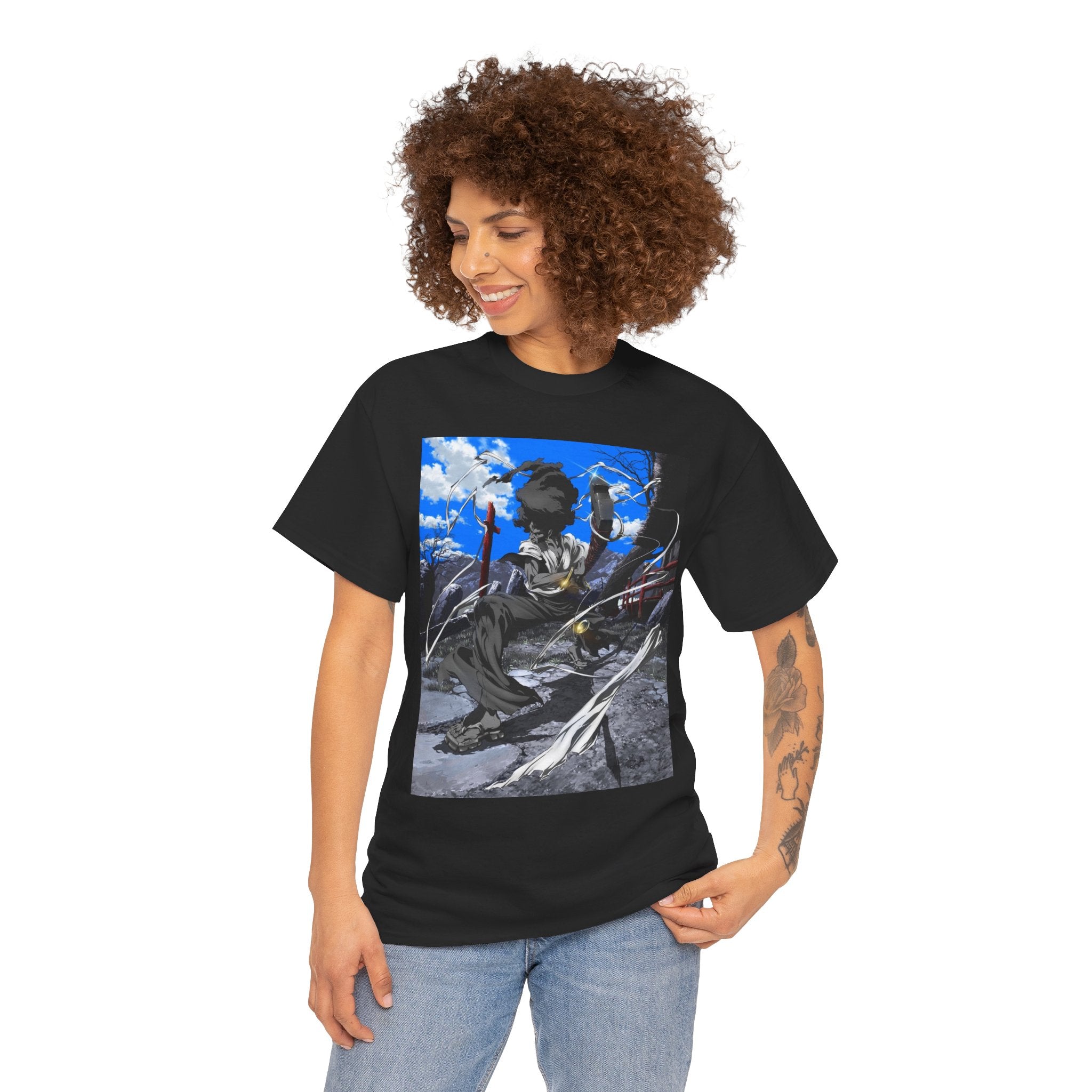 Afro Samurai Graphic Tee — Anime Streetwear T‑Shirt