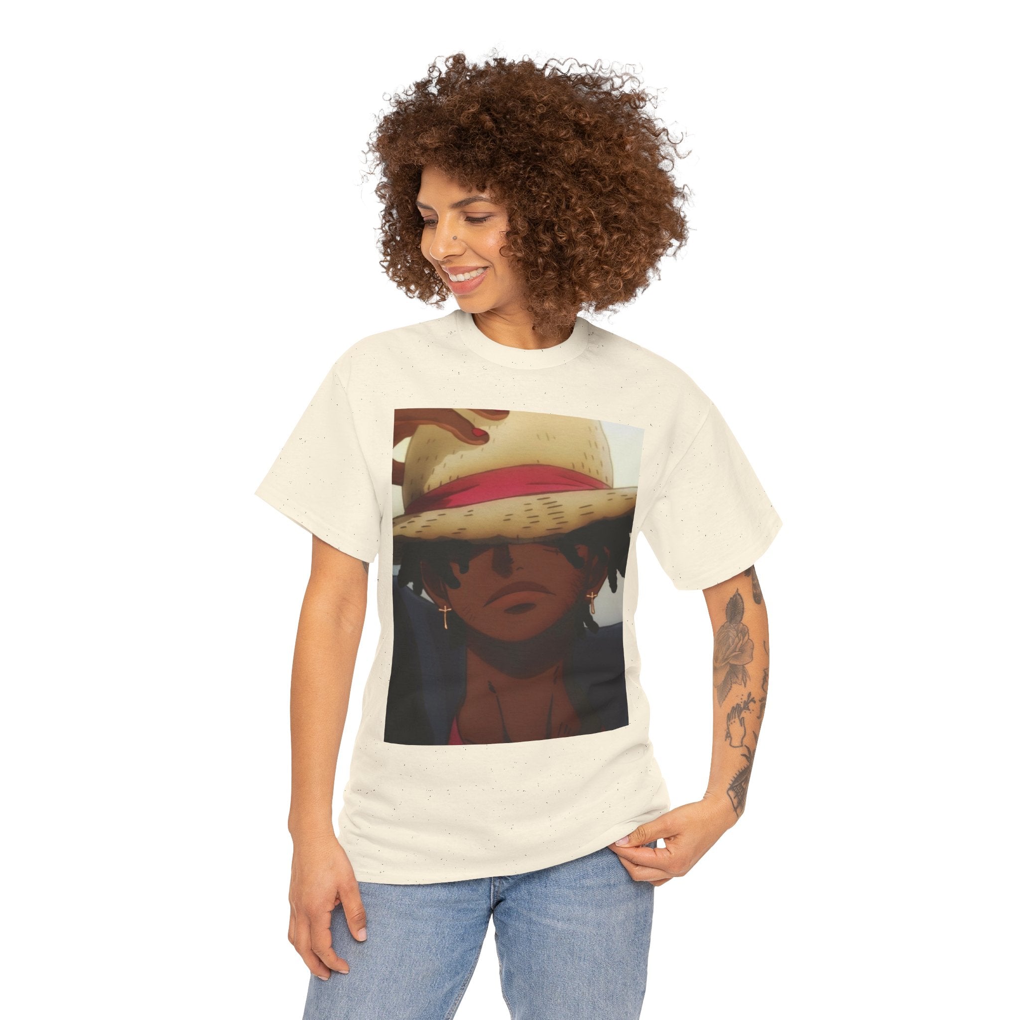 One Piece Luffy Straw Hat T‑Shirt — Anime Pirate Crew Graphic Tee