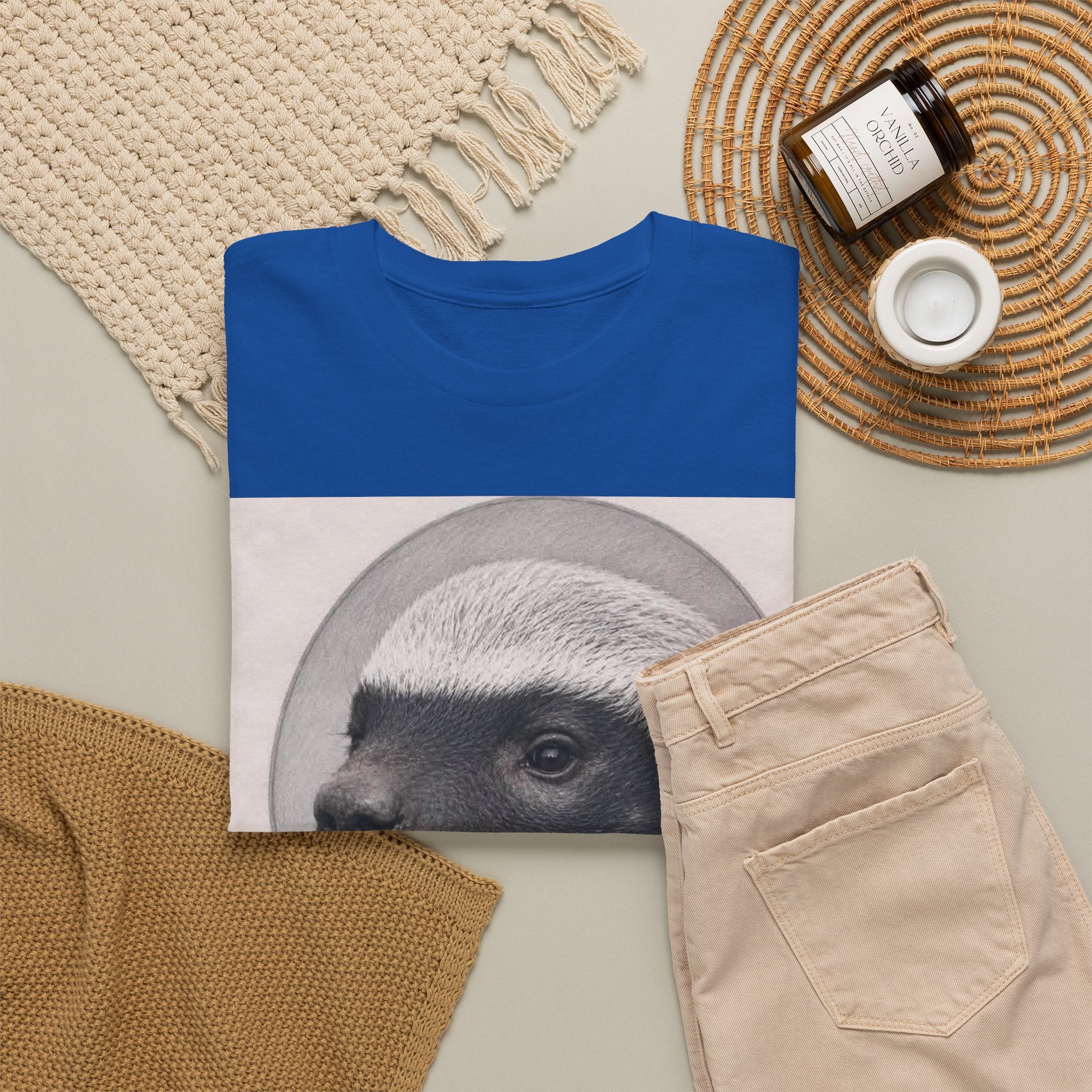 Badger Portrait Tee — "Which One of Y’all MF Said Something About a Home?" Graphic T‑Shirt